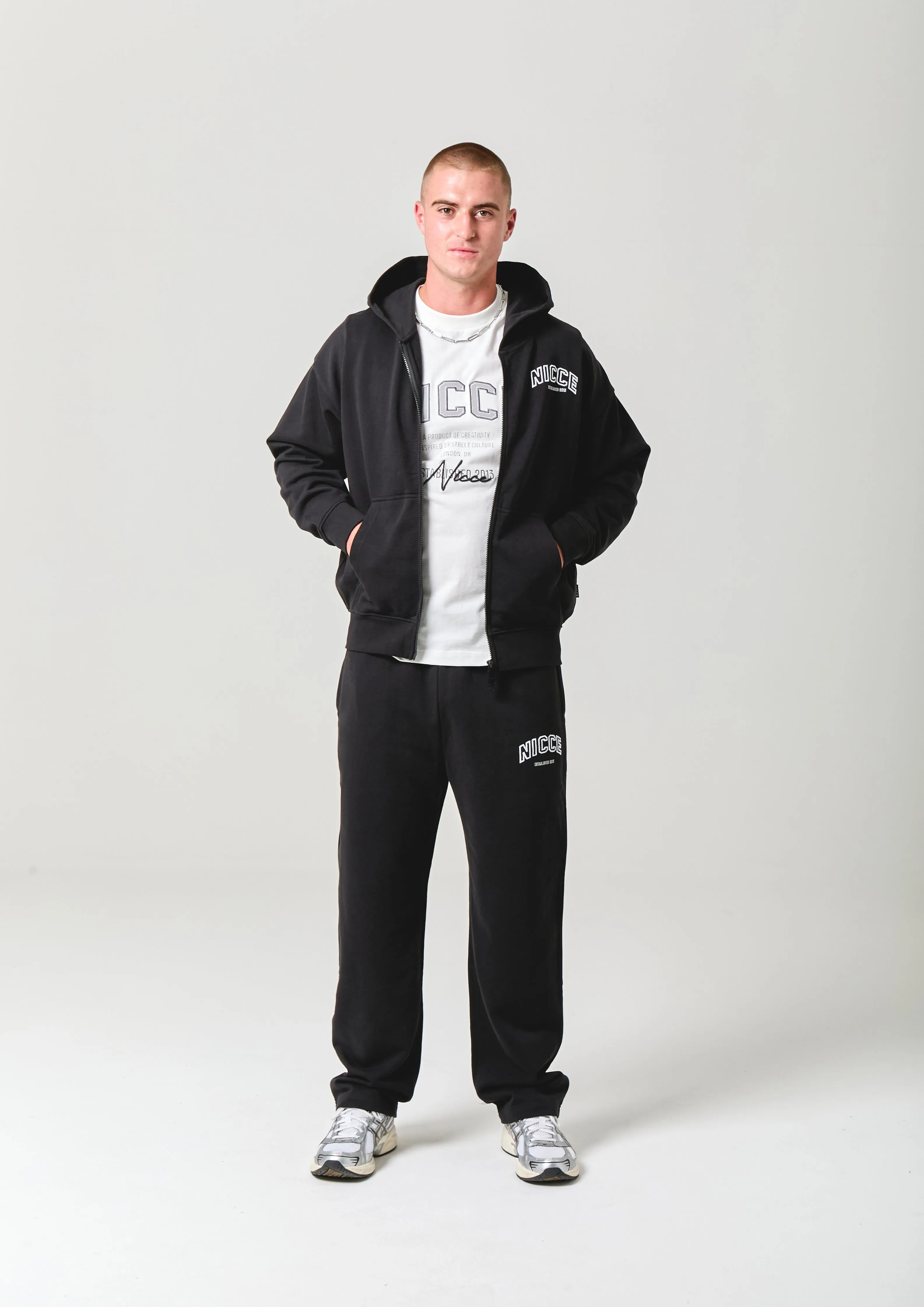 NICCE Mens Elevate Zip Thru Hoodie | Black sold by Nicce product image thumbnail 2