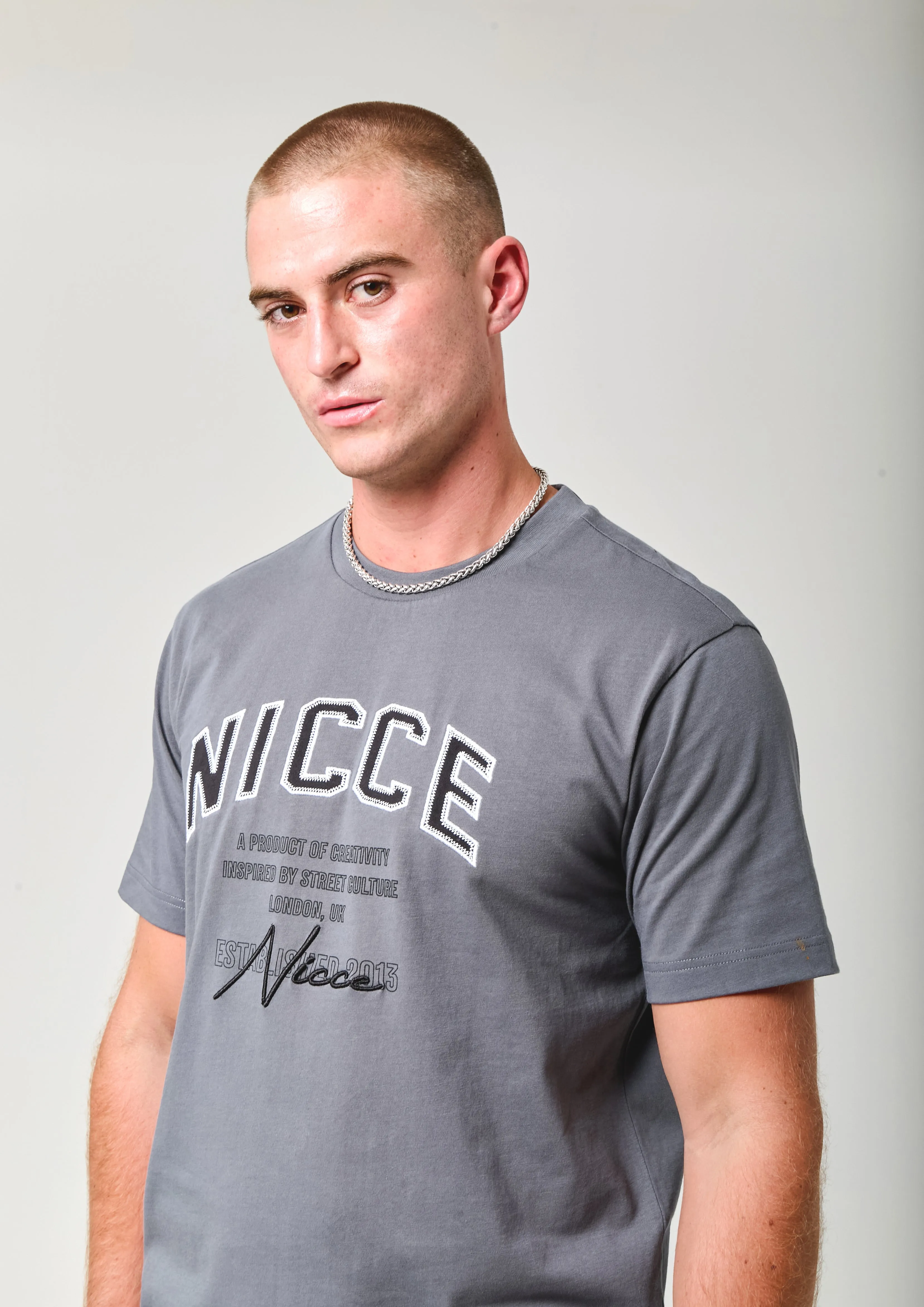 NICCE Mens Elevate T-Shirt | Graphite sold by Nicce product image thumbnail 2