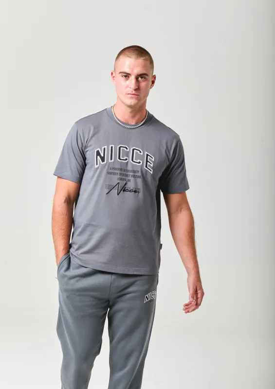 NICCE Mens Elevate T-Shirt | Graphite sold by Nicce