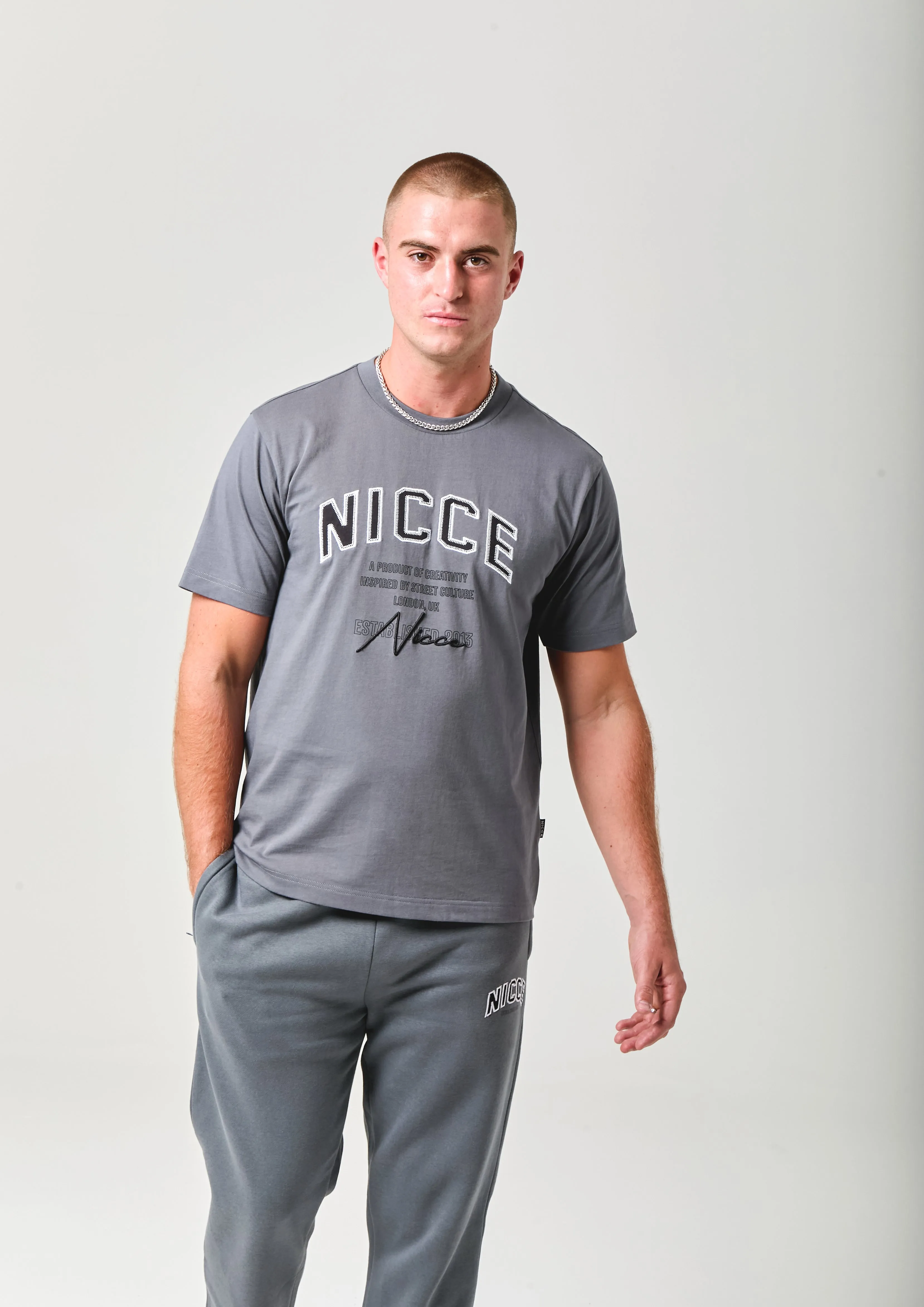 NICCE Mens Elevate T-Shirt | Graphite sold by Nicce