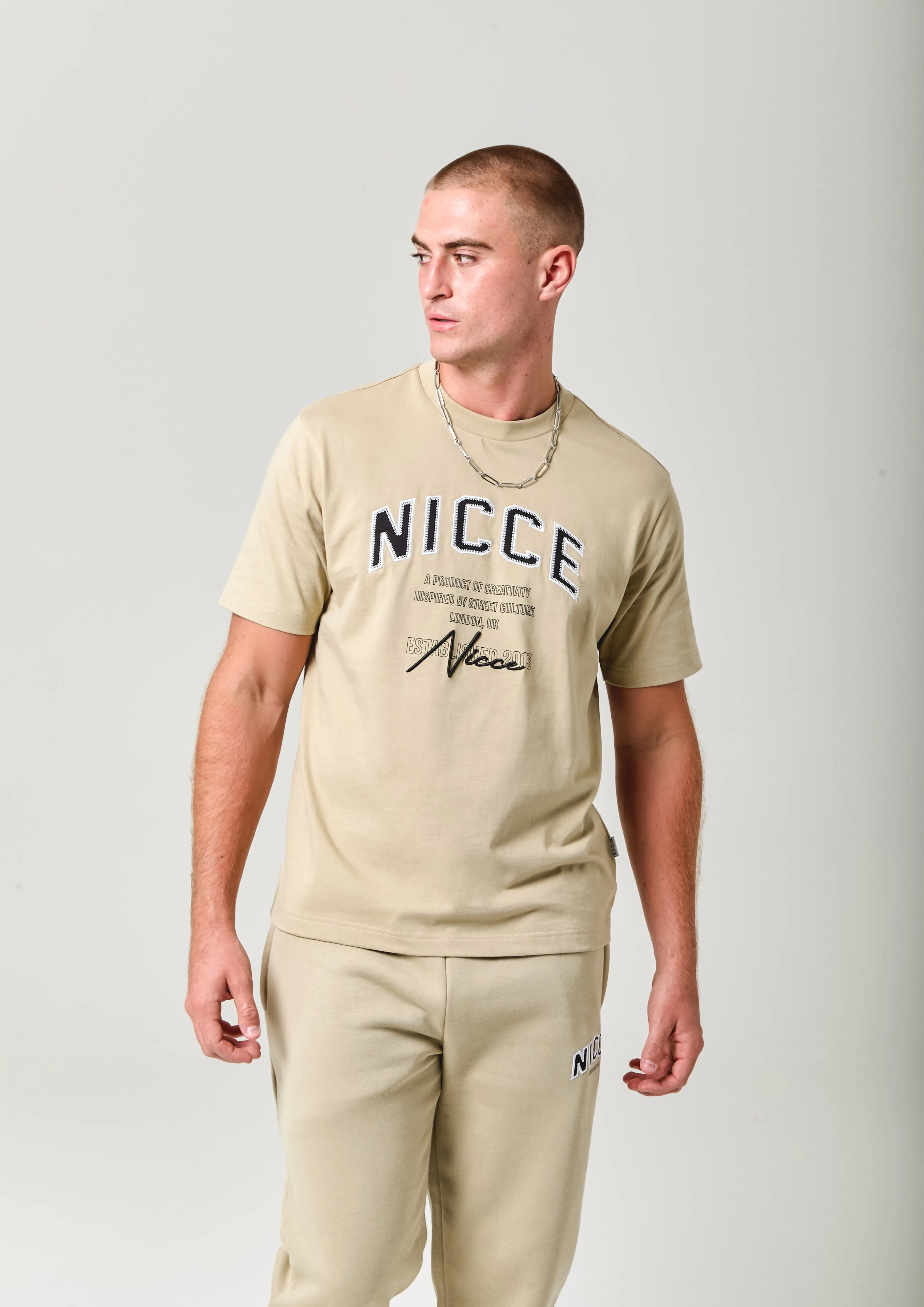 NICCE Mens Elevate T-Shirt | Grey Stone sold by Nicce product image thumbnail 2