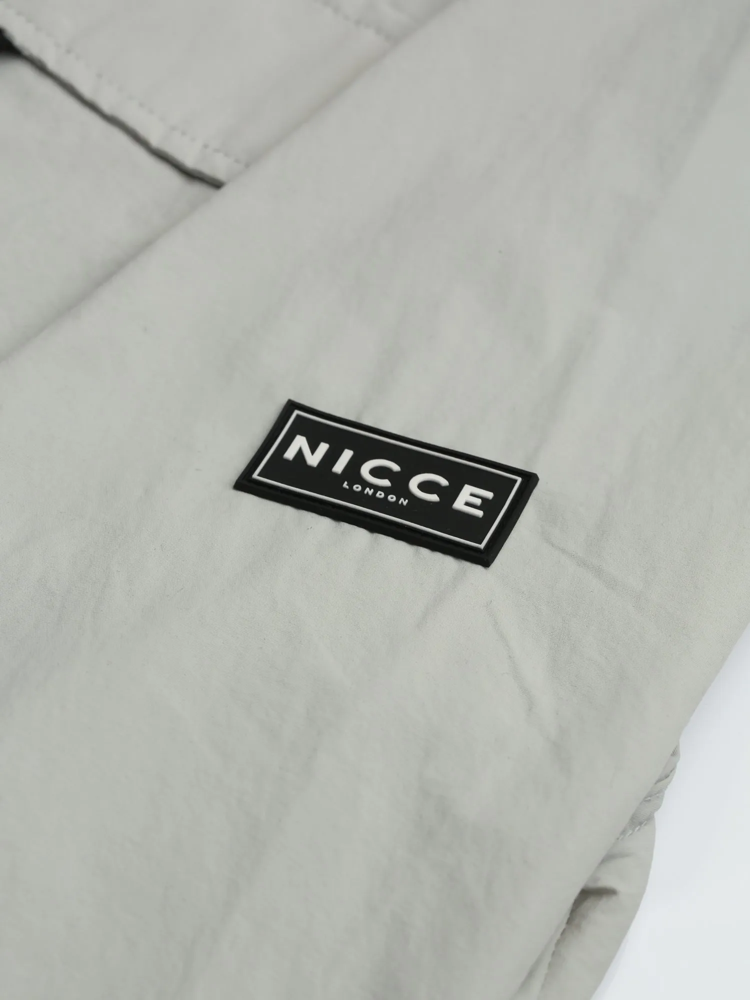 NICCE Mens Jayzen Overshirt | Chalk Grey sold by Nicce product image thumbnail 3