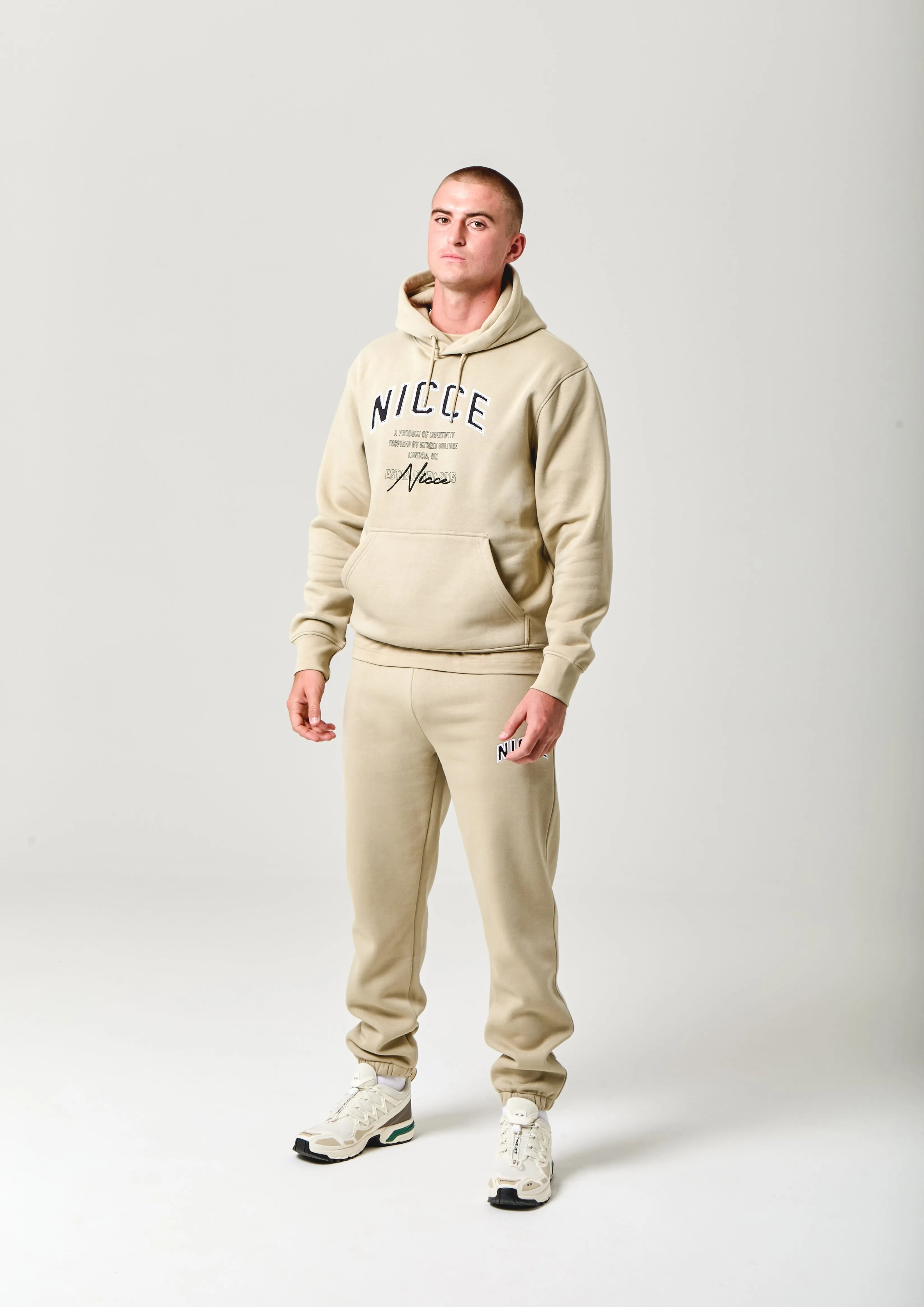 NICCE Mens Elevate Hoodie & Jogger Set | Grey Stone sold by Nicce