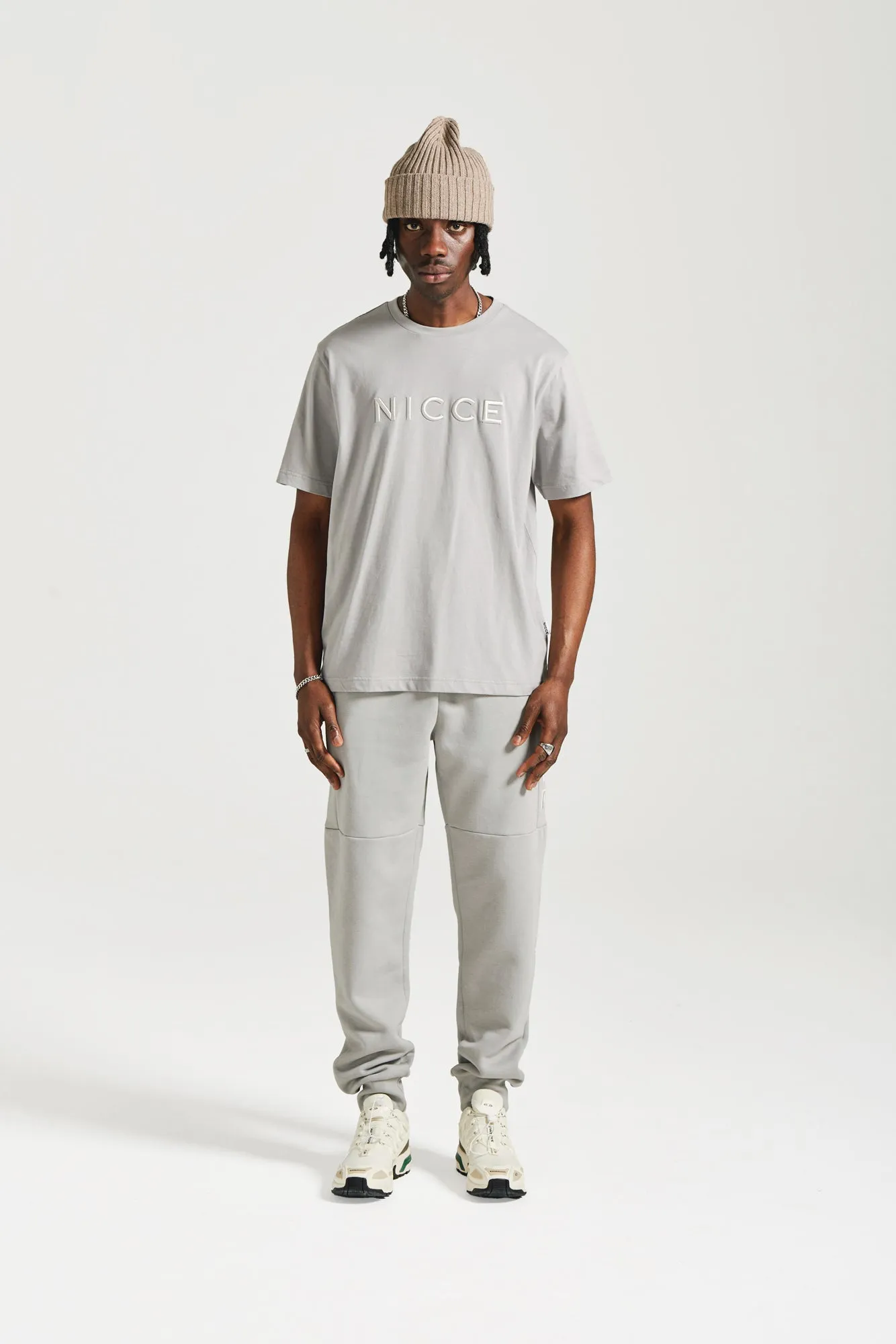 NICCE Mens Mercury T-Shirt | Circular Grey sold by Nicce