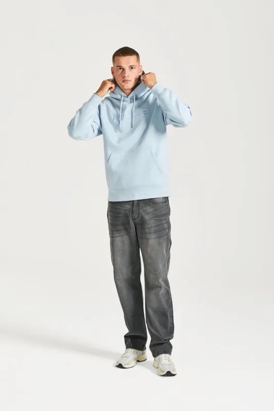NICCE Mens Mercury Hoodie | Light Blue sold by Nicce