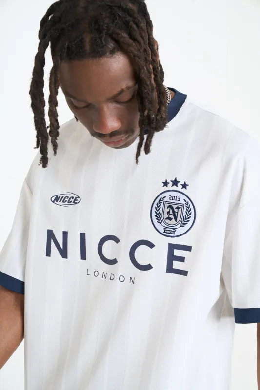 NICCE Mens Legend Football Shirt | White made by Nicce
