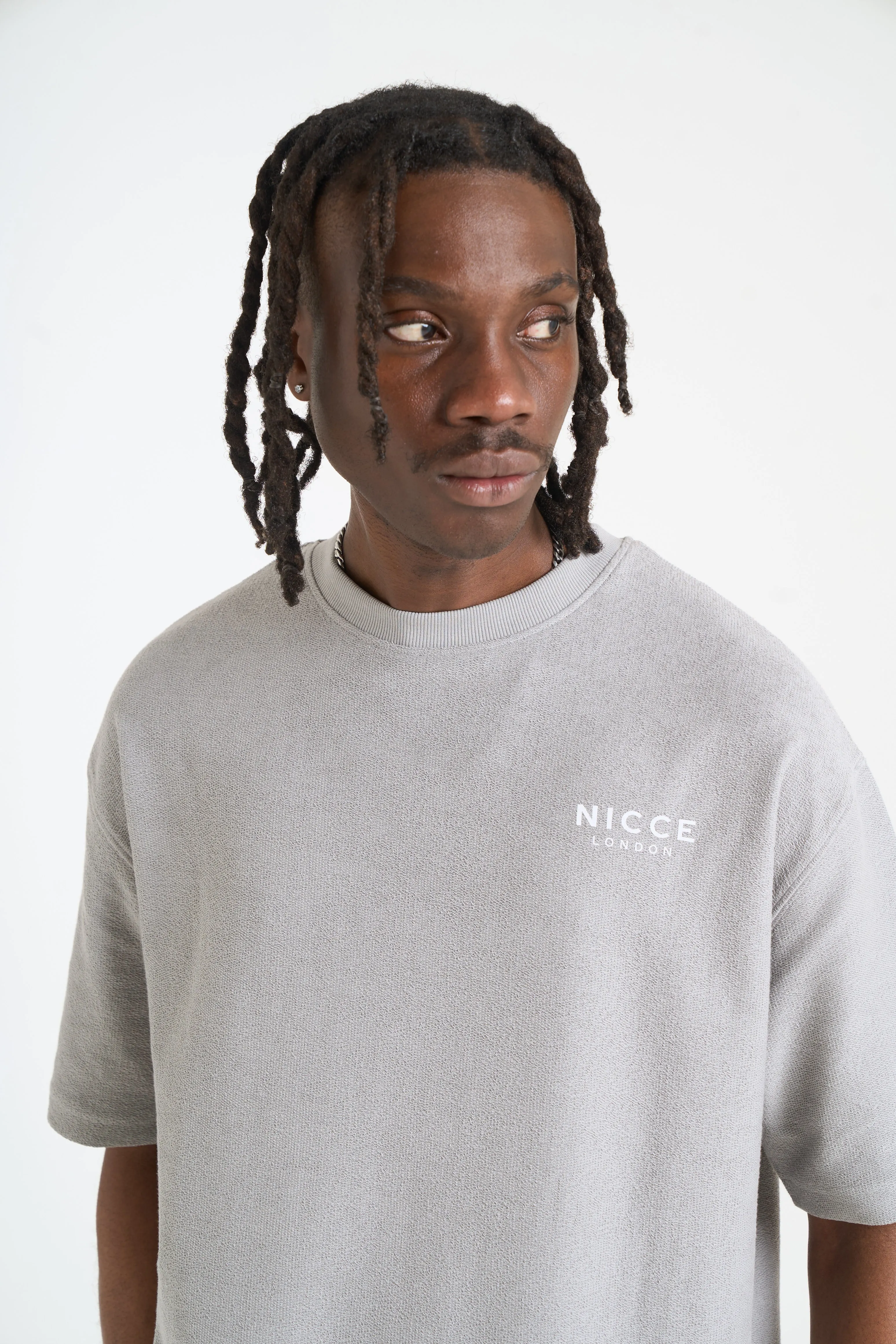 NICCE Mens Flavur T-Shirt | Circular Grey sold by Nicce product image thumbnail 3