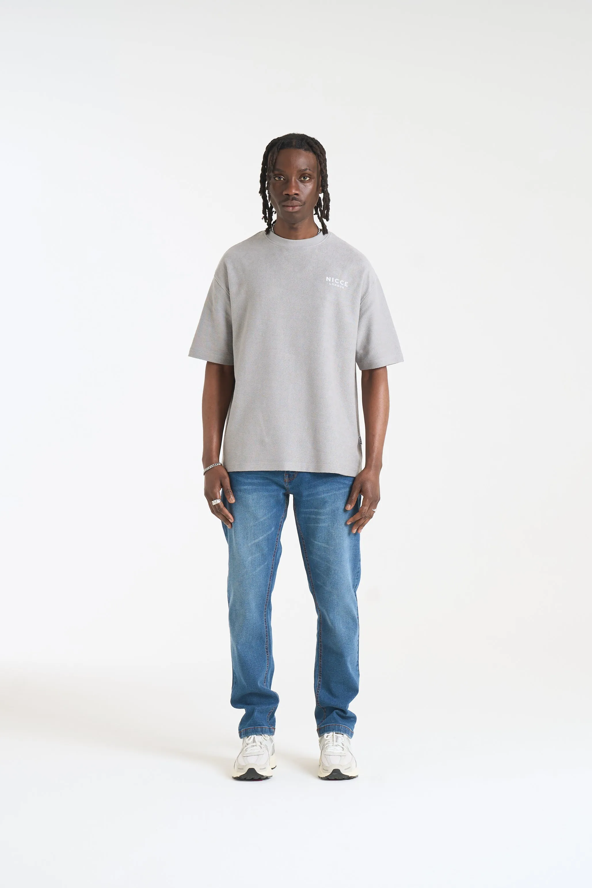 NICCE Mens Flavur T-Shirt | Circular Grey sold by Nicce product image thumbnail 4