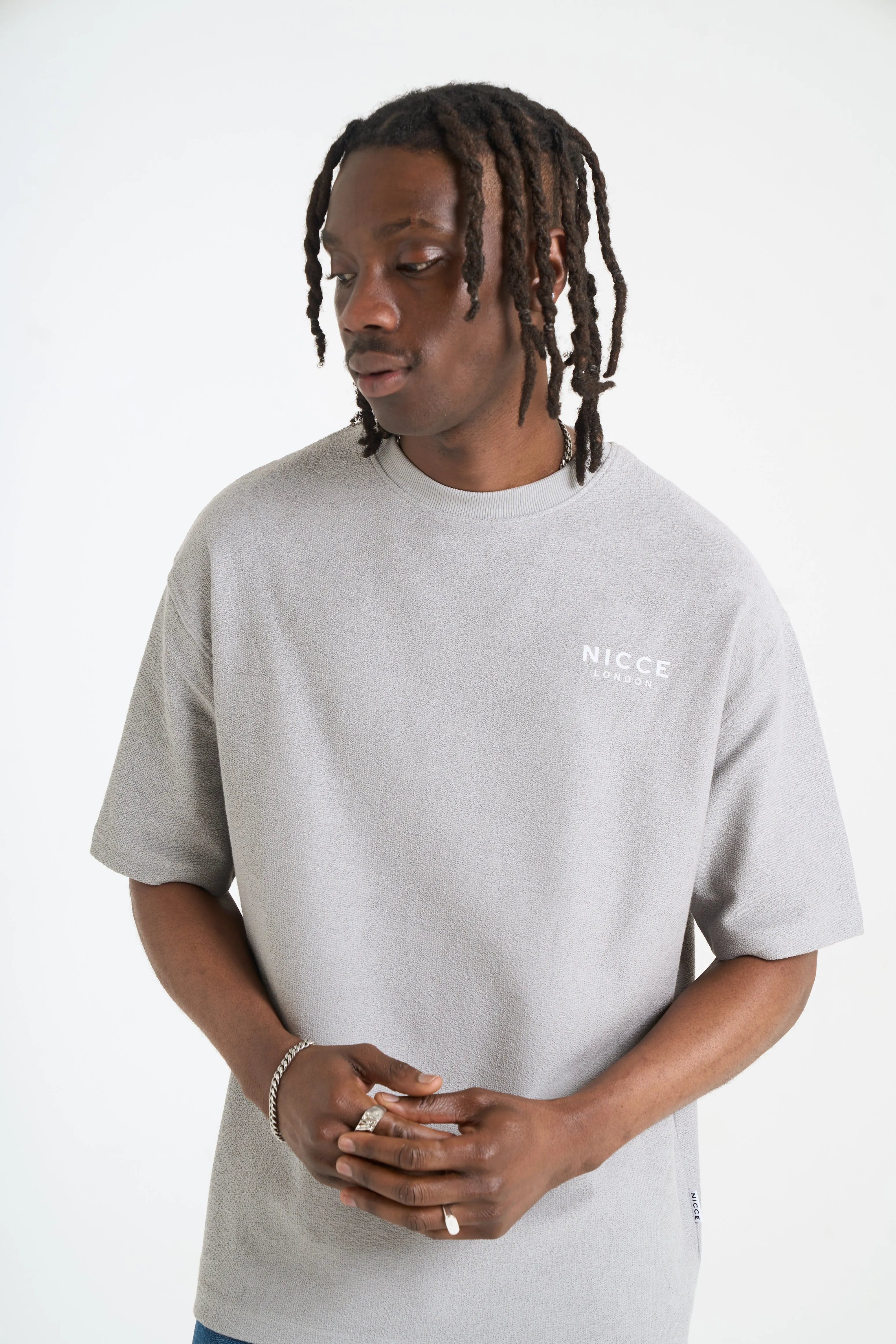 NICCE Mens Flavur T-Shirt | Circular Grey sold by Nicce product image thumbnail 2