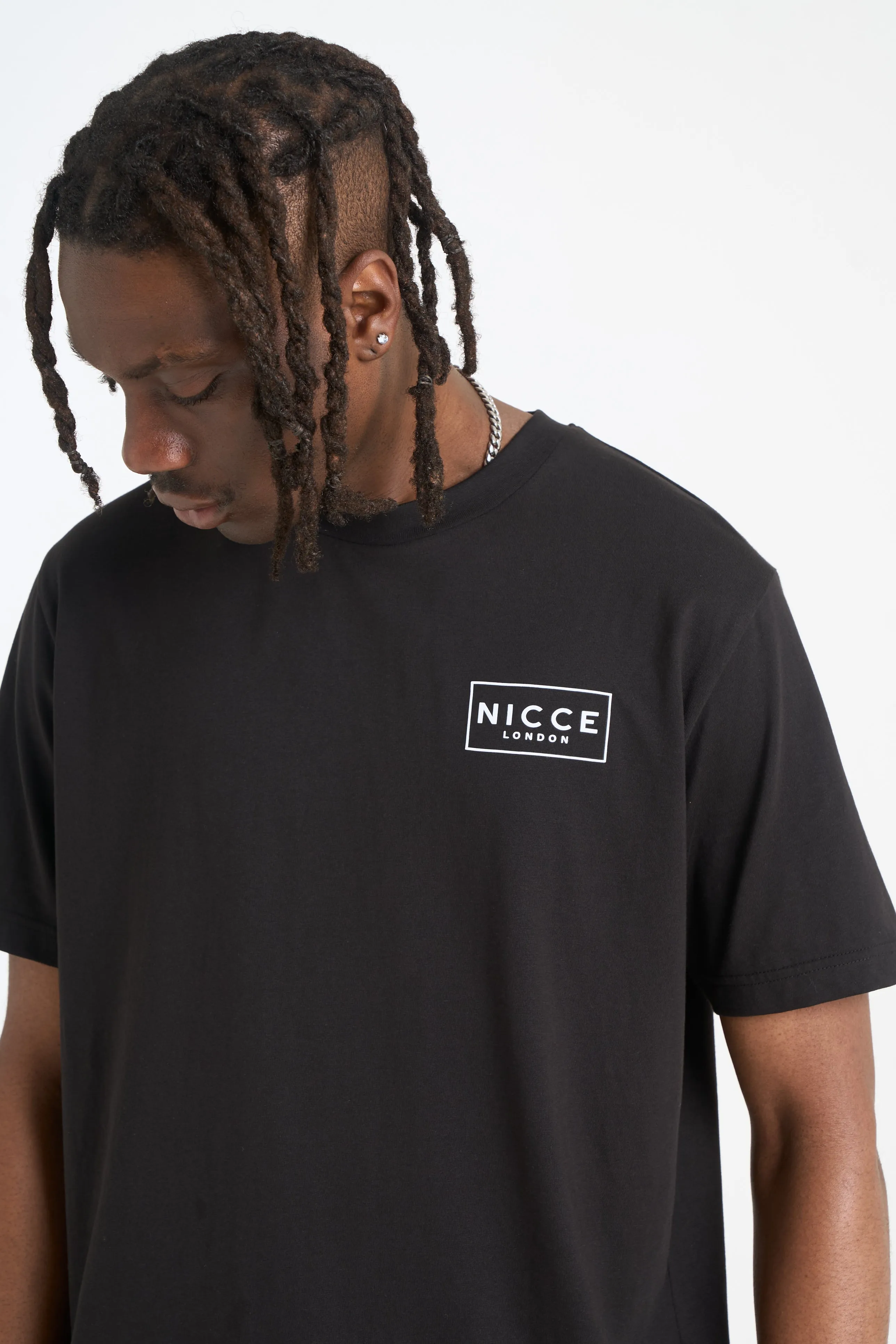 NICCE Mens Franzo T-Shirt | Black sold by Nicce product image thumbnail 4