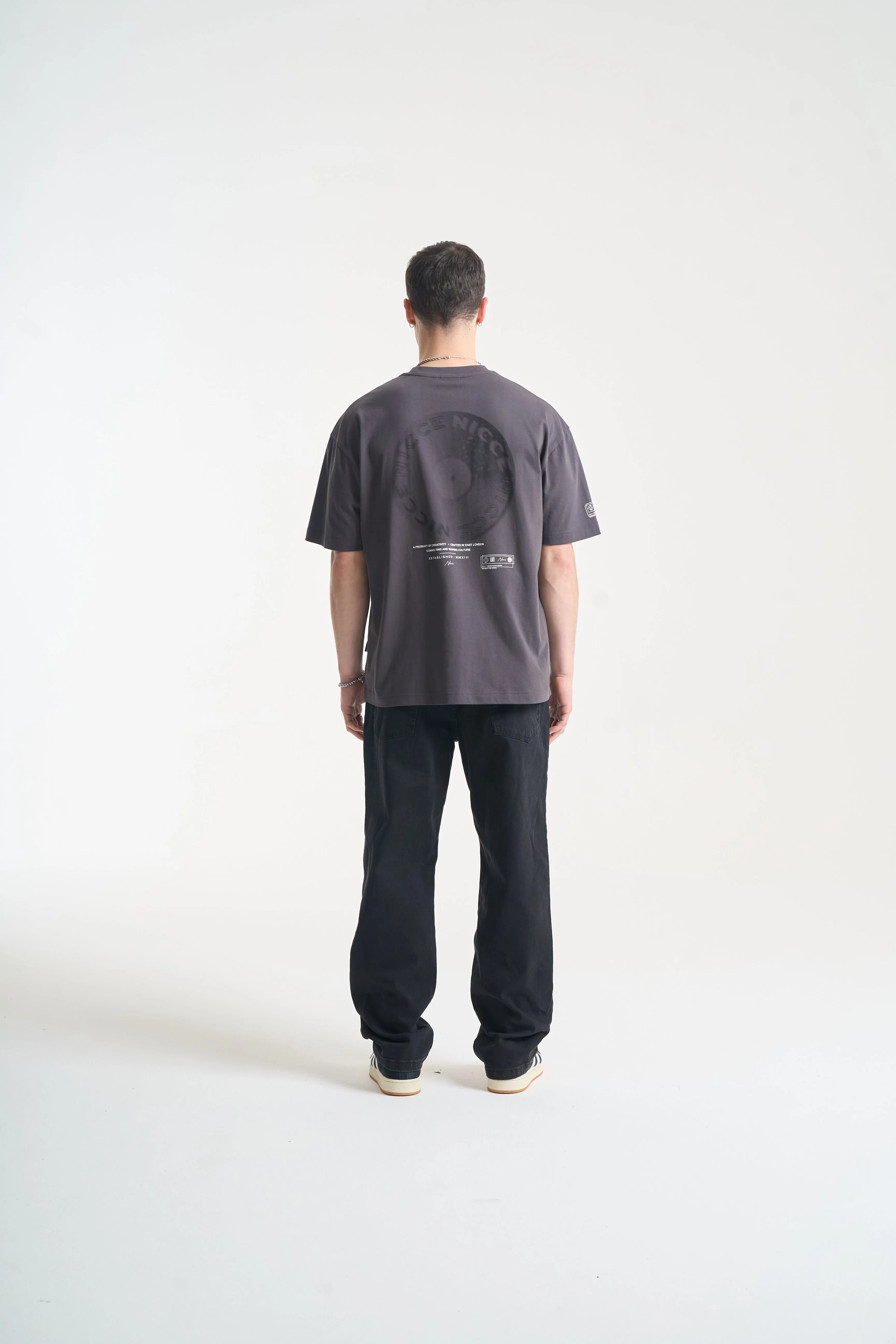 NICCE Mens Ambit T-Shirt | Coal sold by Nicce product image thumbnail 5