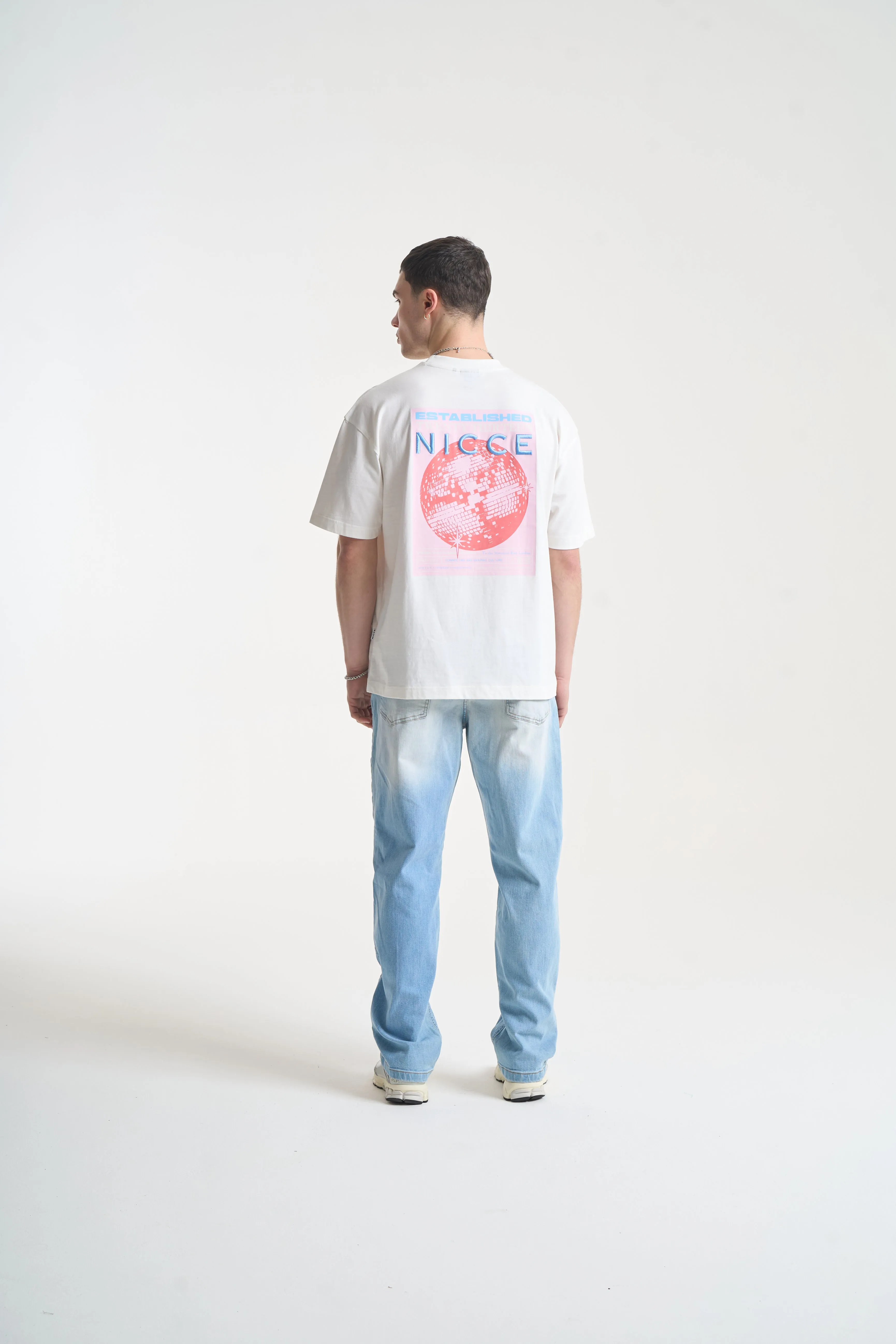 NICCE Mens Nightspot T-Shirt | Snow White sold by Nicce product image thumbnail 5