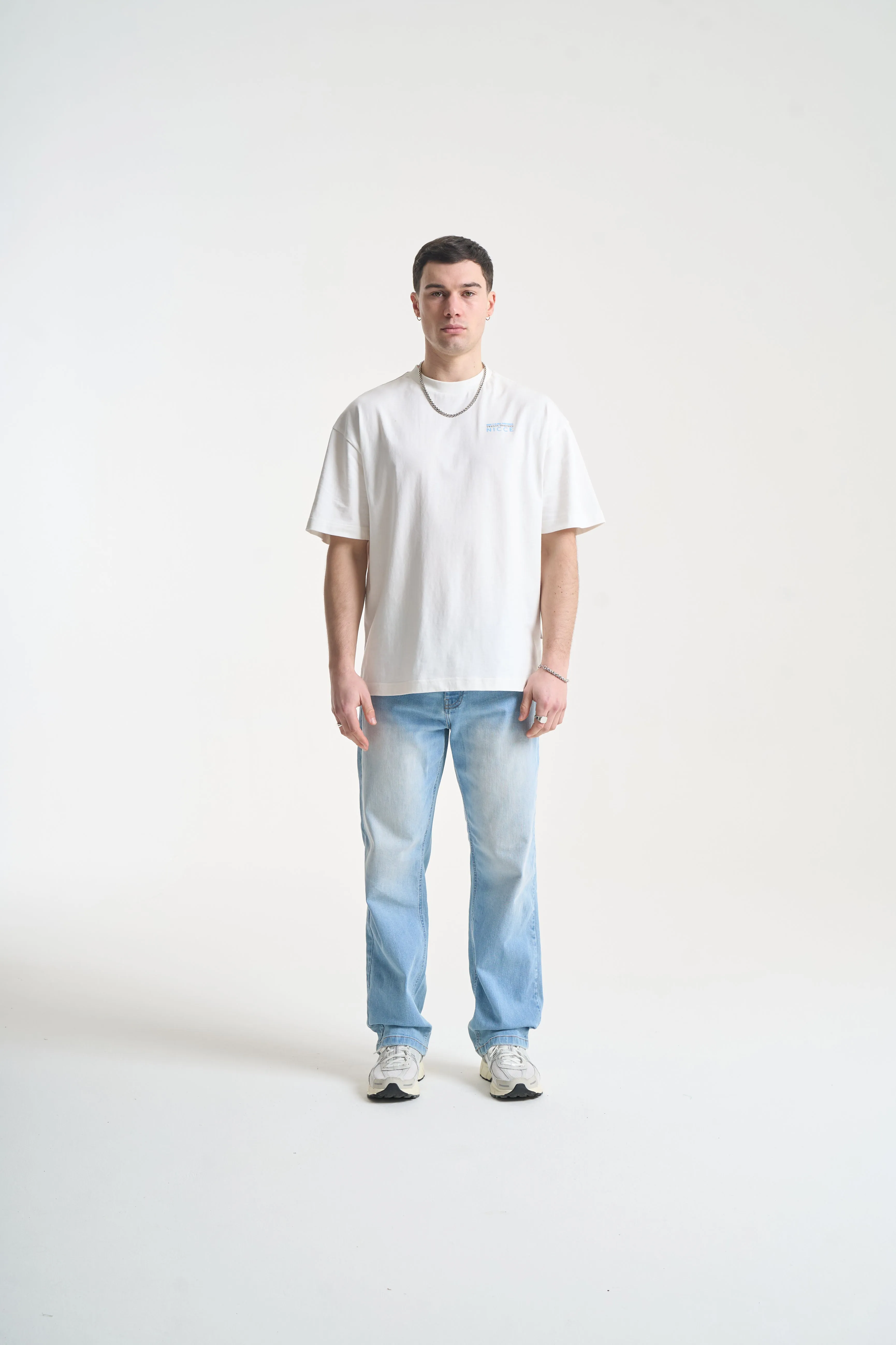 NICCE Mens Nightspot T-Shirt | Snow White sold by Nicce product image thumbnail 4