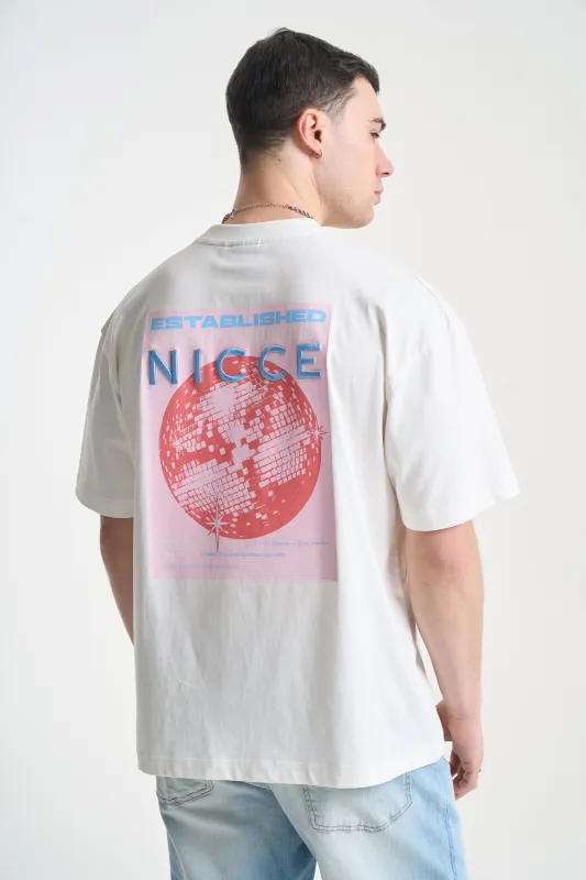 NICCE Mens Nightspot T-Shirt | Snow White made by Nicce