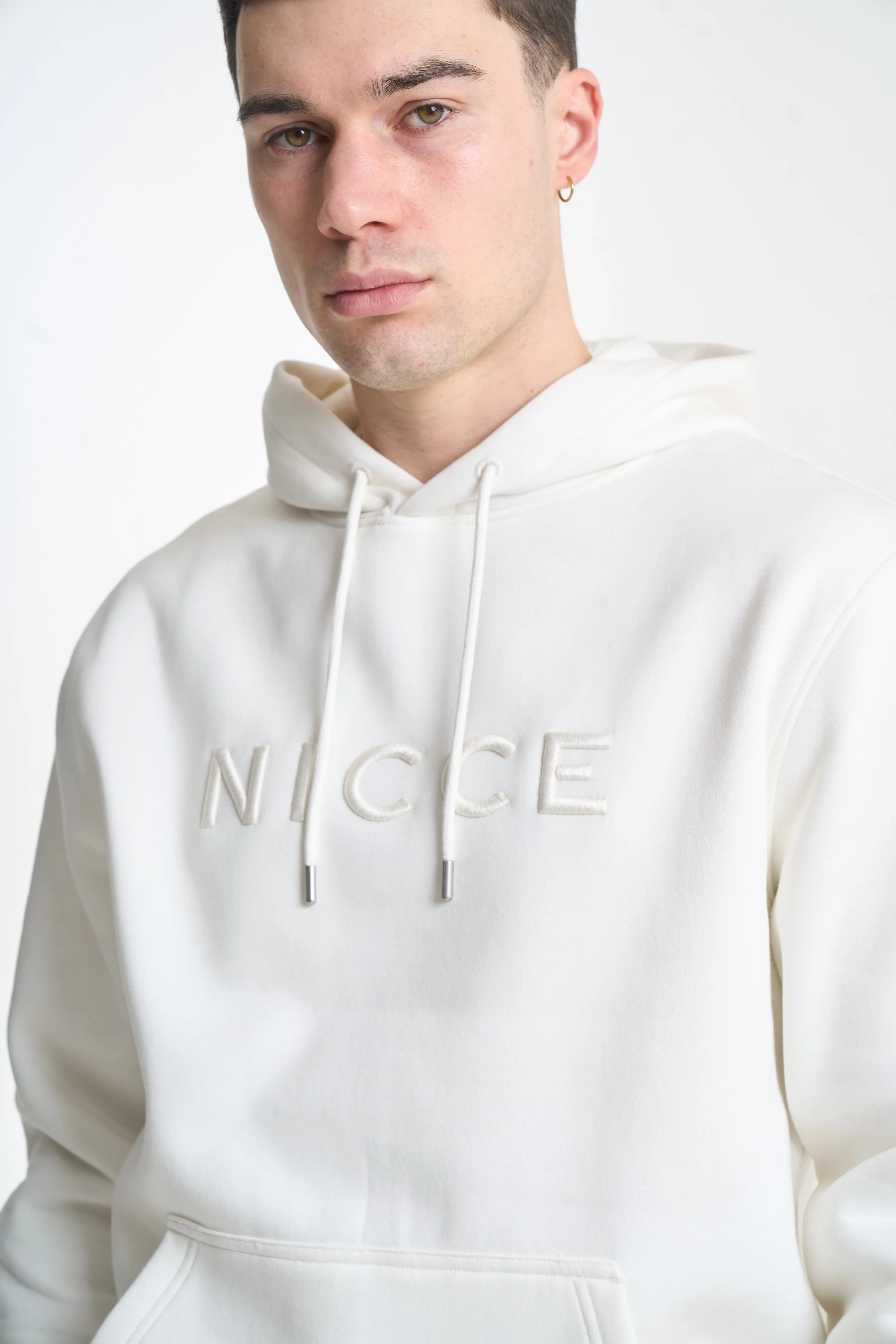 NICCE Mens Mercury Hoodie | Off White sold by Nicce