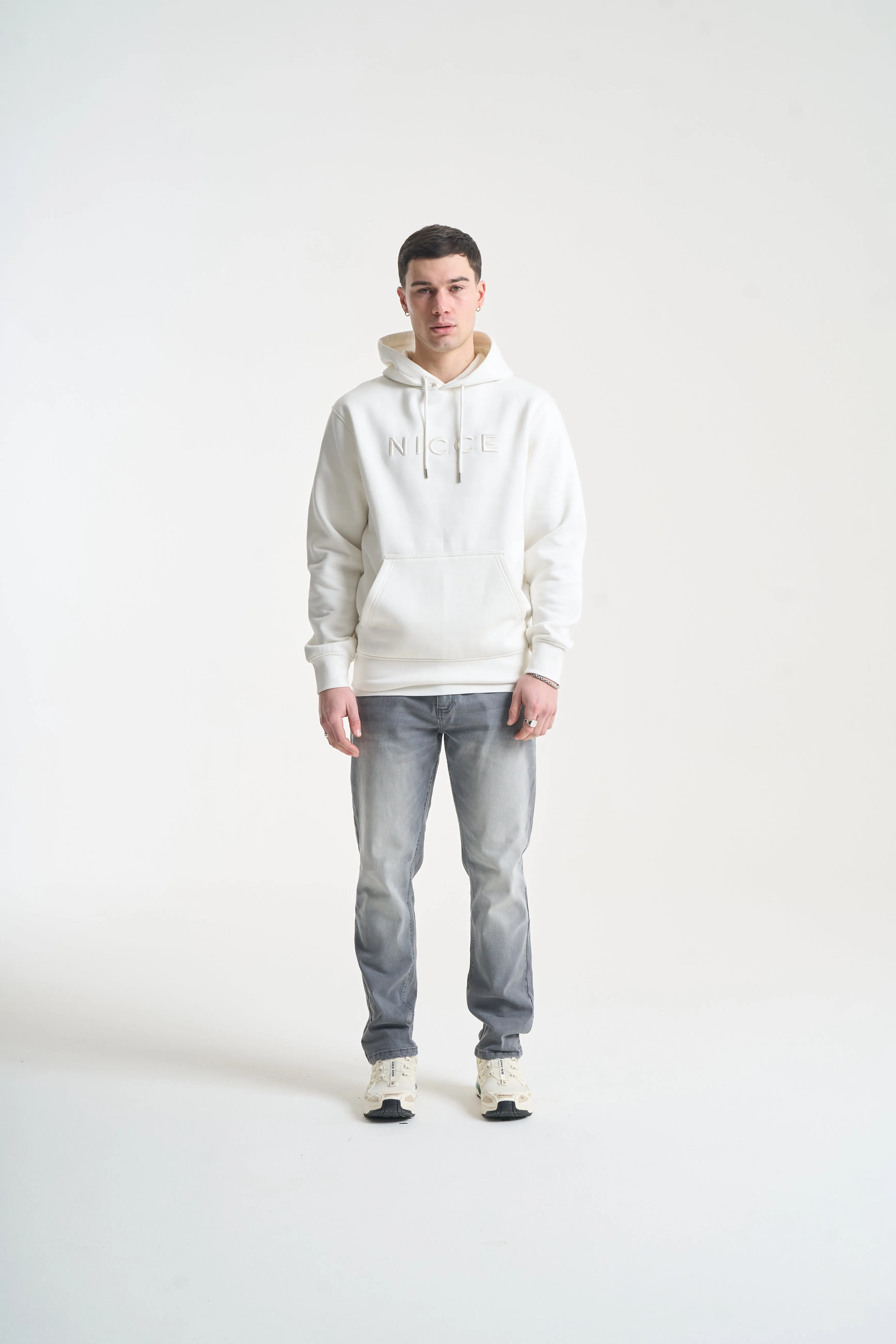 NICCE Mens Mercury Hoodie | Off White sold by Nicce product image thumbnail 2