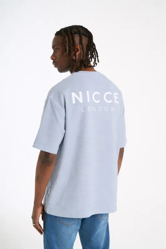 NICCE Mens Flavur T-Shirt | Blue Aura made by Nicce