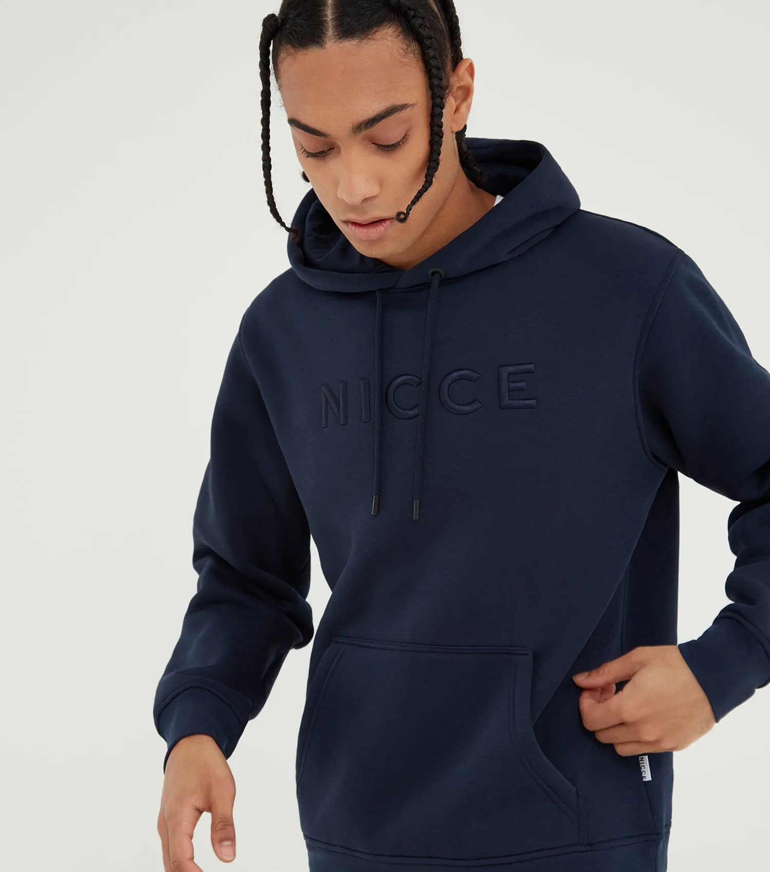 NICCE Mens Mercury Hoodie & Jogger Tracksuit Set | Deep Navy sold by Nicce product image thumbnail 2