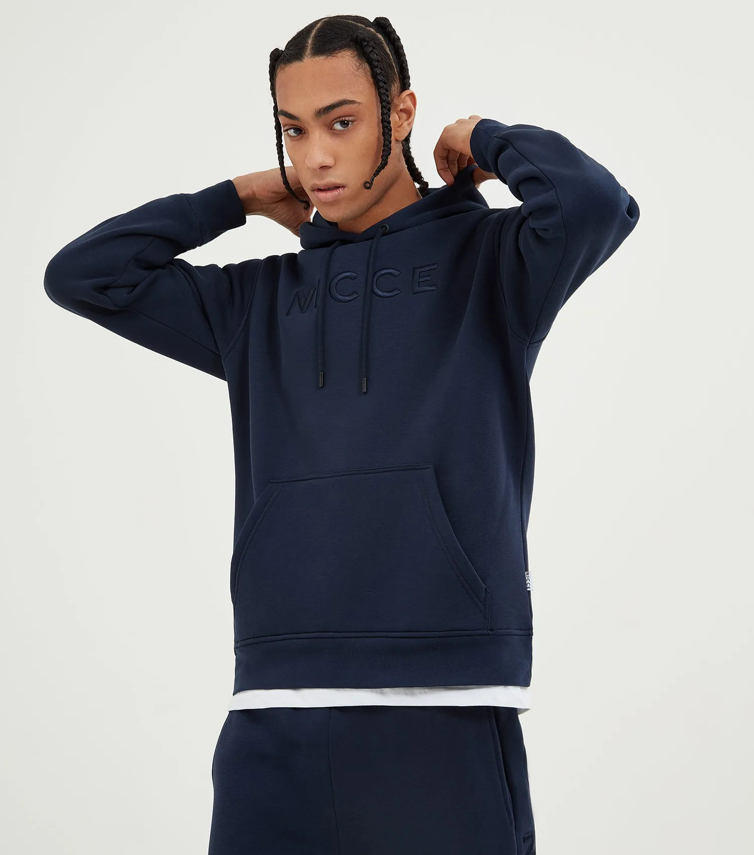 NICCE Mens Mercury Hoodie | Deep Navy sold by Nicce product image thumbnail 5