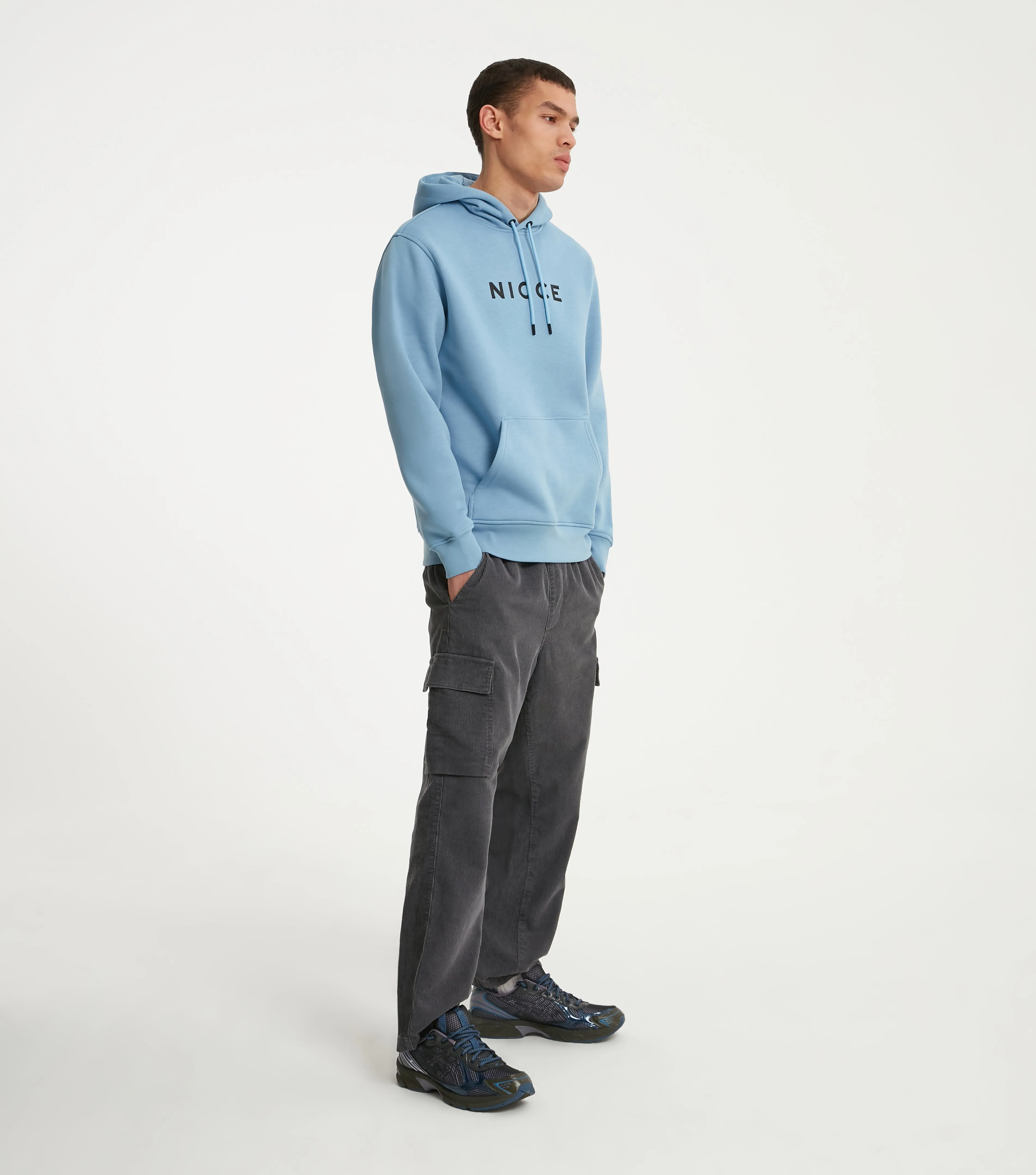 NICCE Mens Compact Hoodie | Allure Blue sold by Nicce product image thumbnail 2