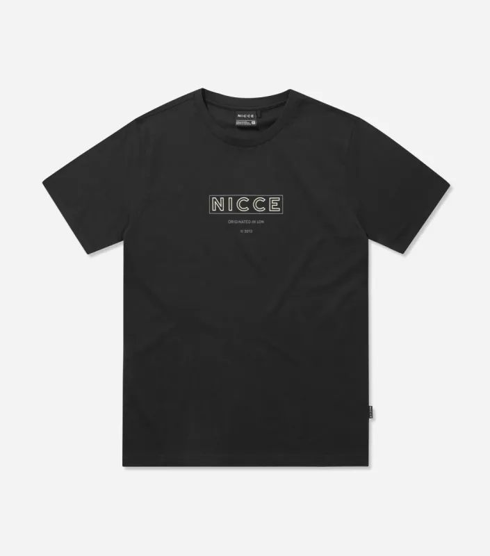 NICCE Mens Dyna T-Shirt | Black sold by Nicce