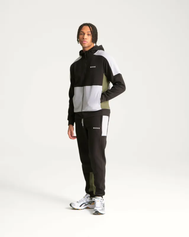 NICCE Mens Elliptic 2 Piece Hoodie & Jogger Set  | Black sold by Nicce