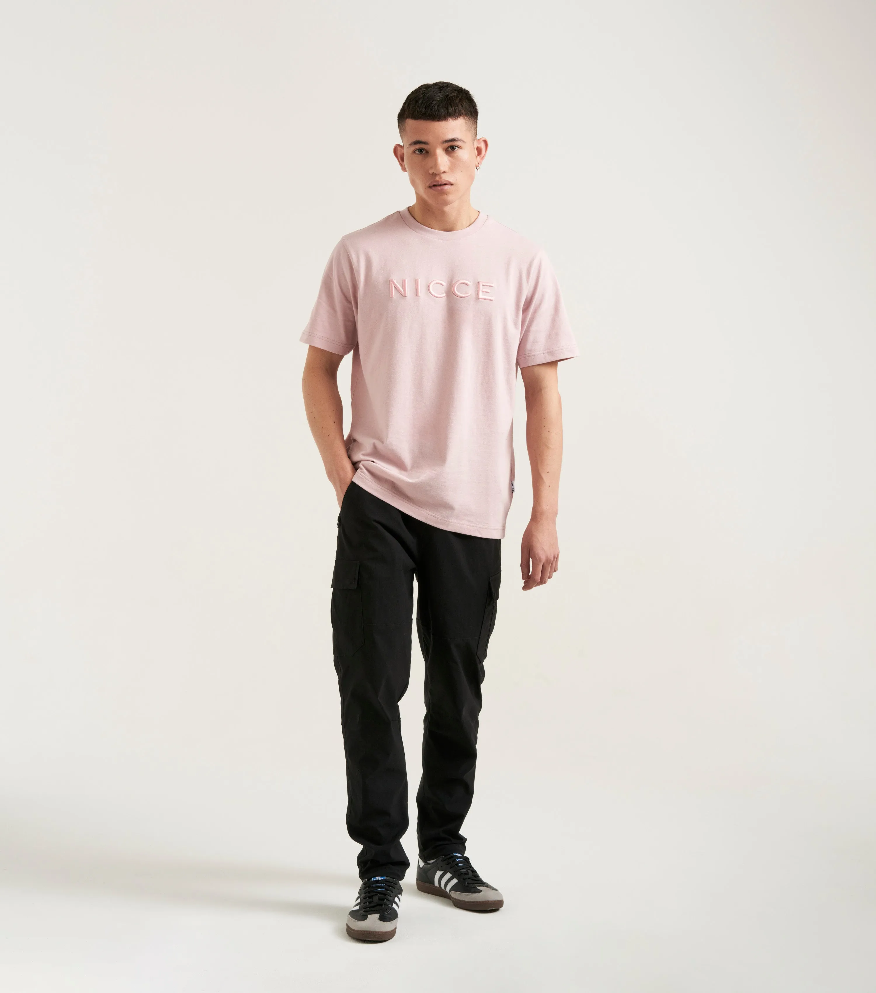 NICCE Mens Mercury T-Shirt | Chalk Pink sold by Nicce product image thumbnail 3