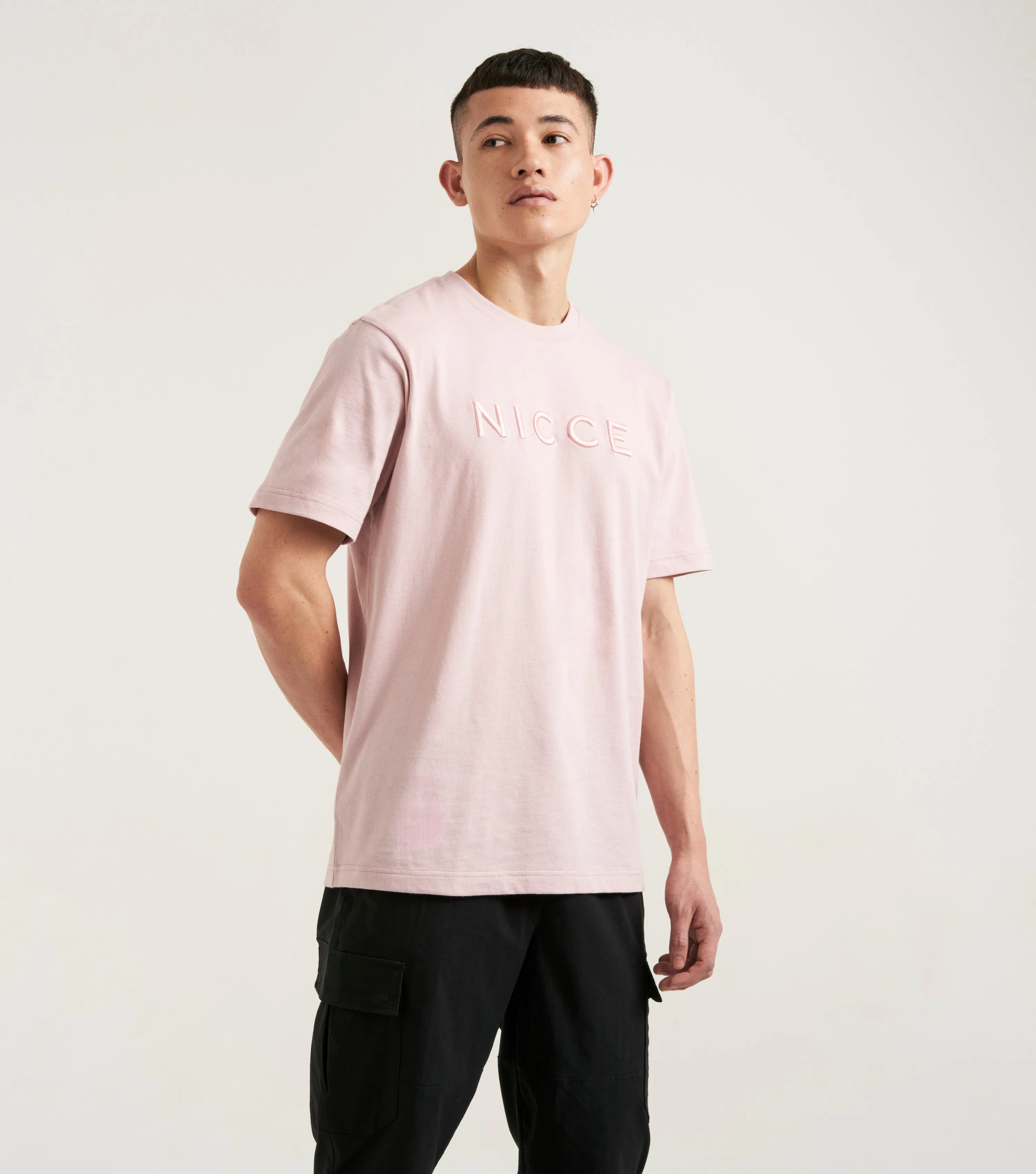 NICCE Mens Mercury T-Shirt | Chalk Pink sold by Nicce product image thumbnail 2
