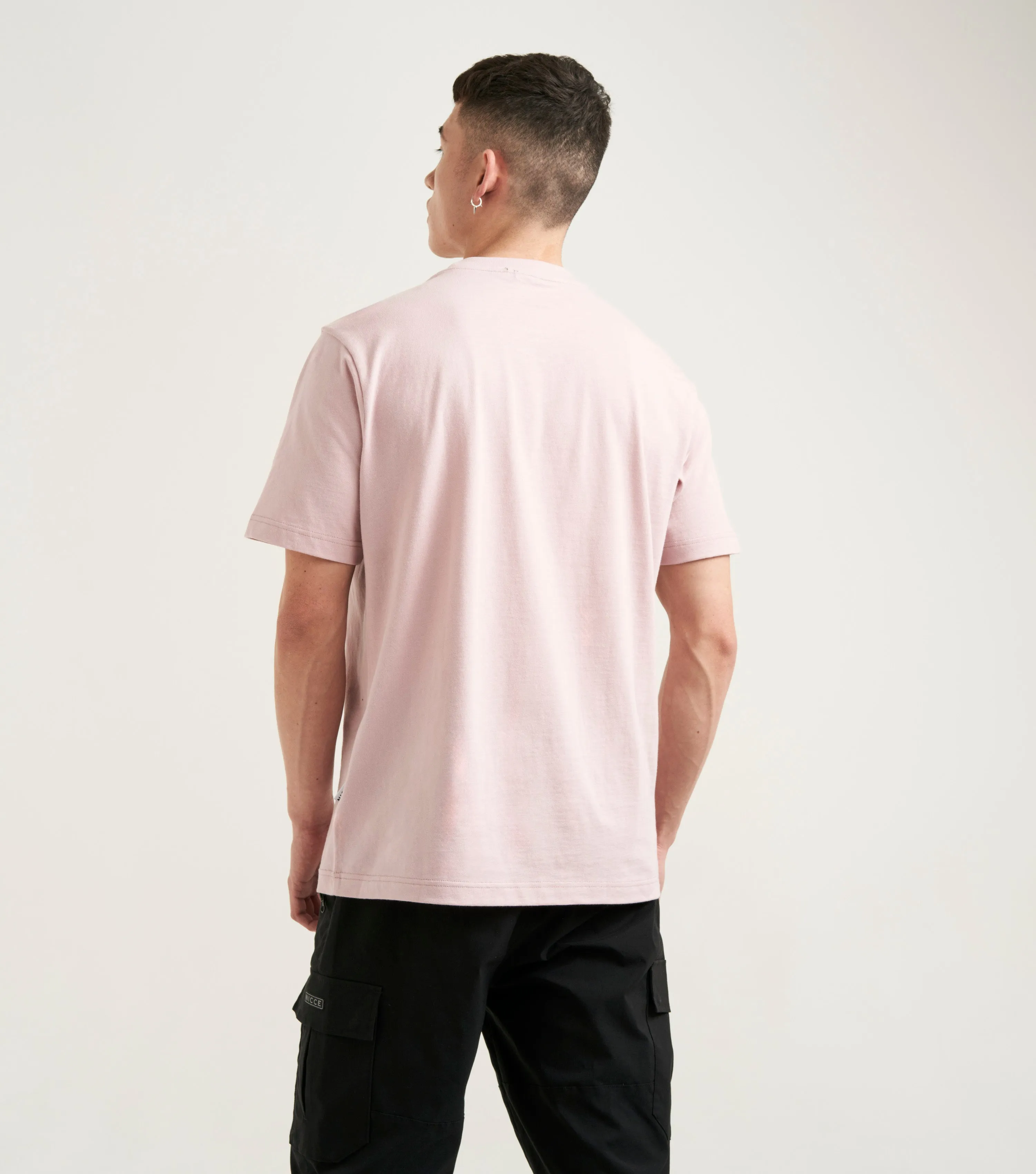 NICCE Mens Mercury T-Shirt | Chalk Pink sold by Nicce product image thumbnail 5