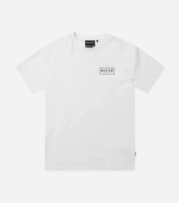 NICCE Mens Est.13 T-Shirt | White sold by Nicce