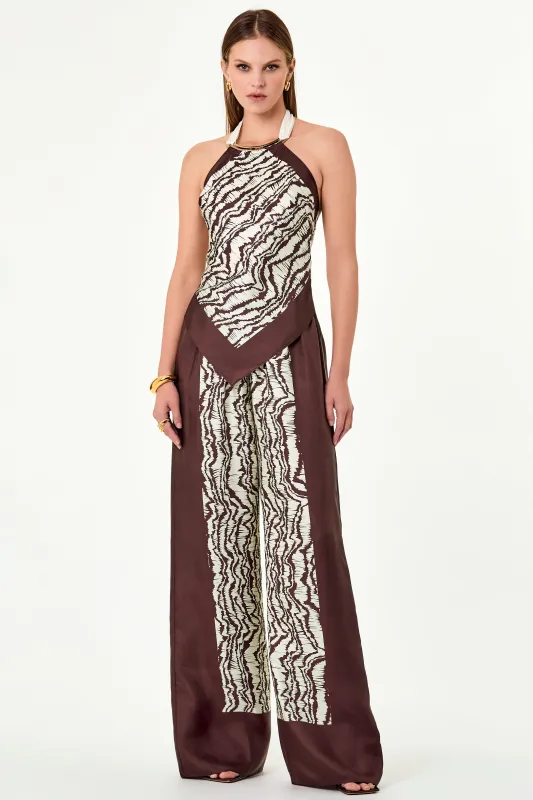 SANDRA PANT - ABSTRACT ANIMAL SCARF sold by NICHOLAS