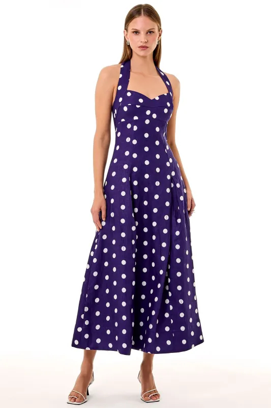 SERAPHINA DRESS - NAVY IVORY POLKA DOT sold by NICHOLAS