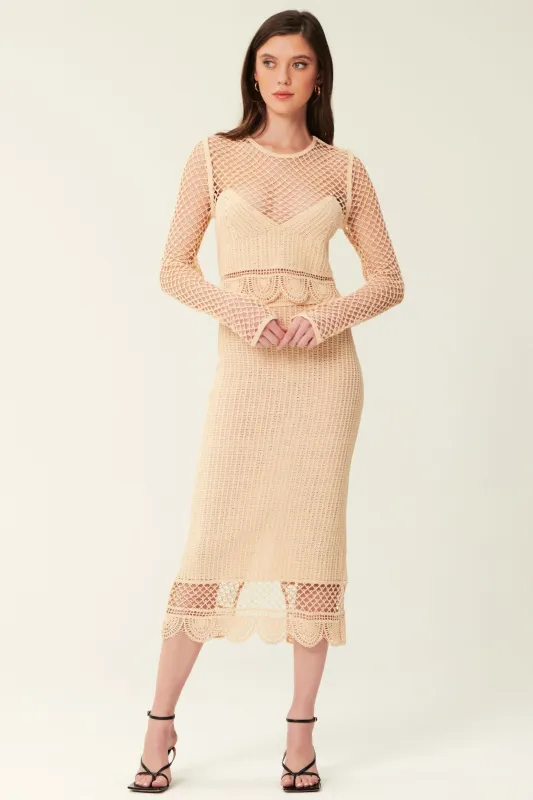 Hana Crochet Top - Natural sold by NICHOLAS