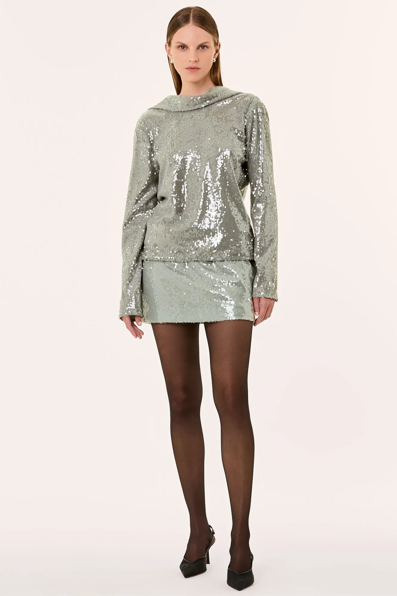 THORA SKIRT - PISTACHIO sold by NICHOLAS