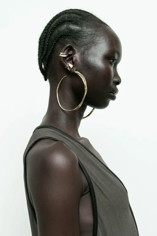 Sinew Hoops Earrings sold by Nicholas K