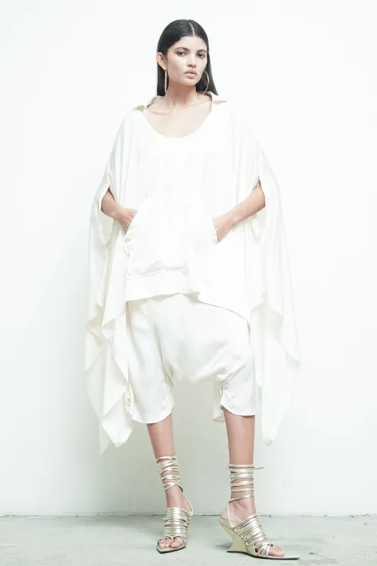 Poncho Shirt Satin made by Nicholas K
