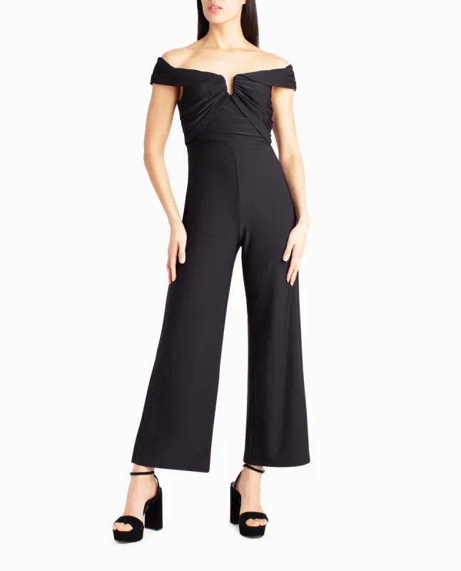 WHITNEY OFF-THE-SHOULDER JUMPSUIT sold by Nicole Miller