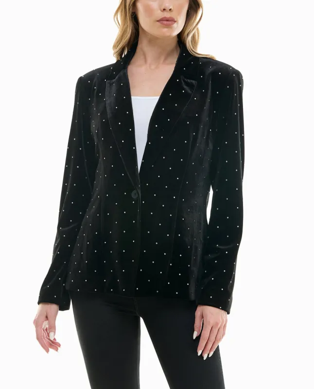 EXCLUSIVE ESTELLA VELVET BLAZER sold by Nicole Miller