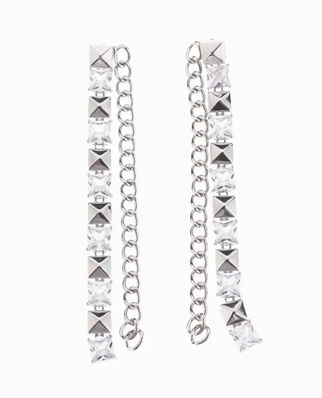 CRYSTAL STUD LINEAR EARRINGS sold by Nicole Miller