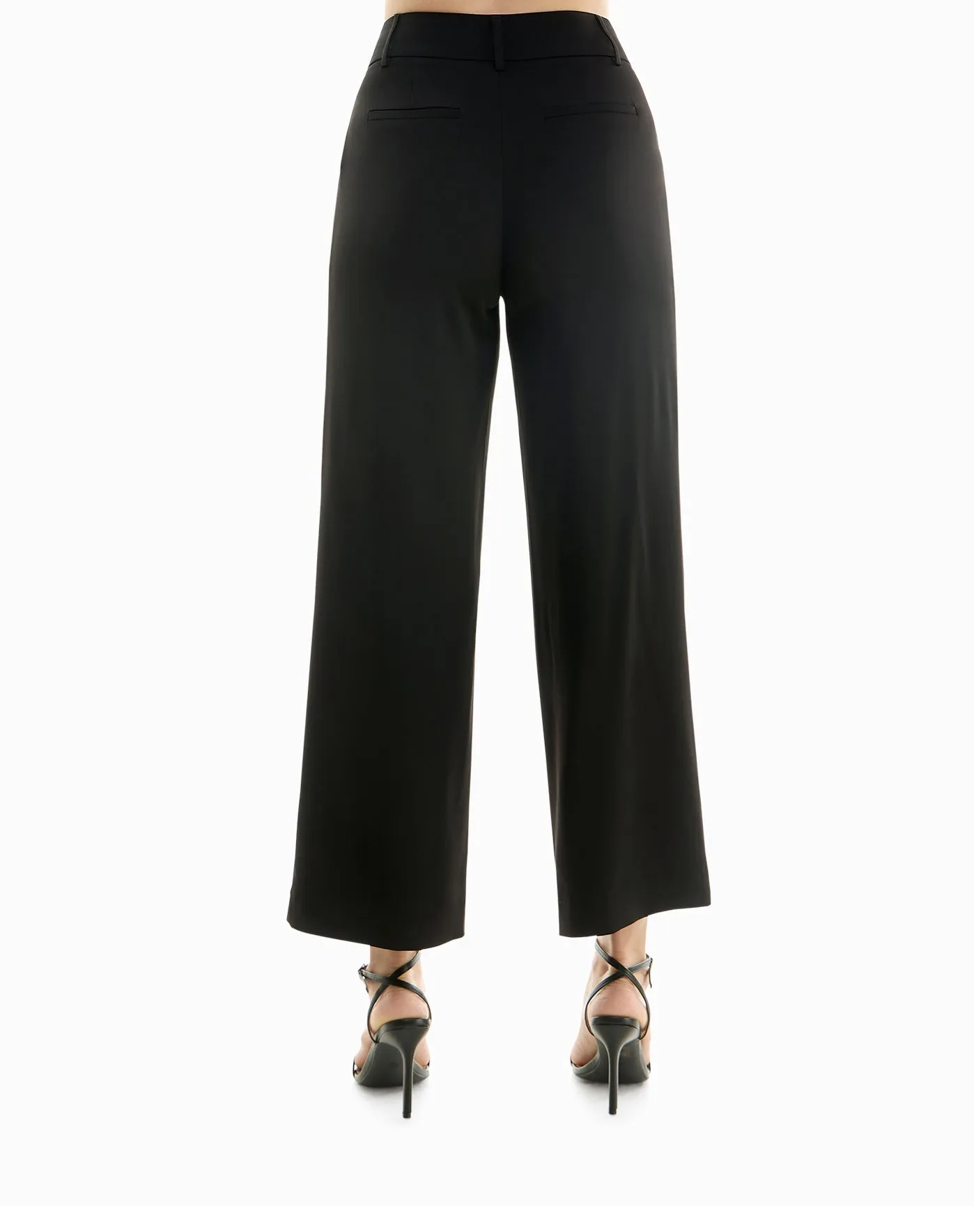 MOJAVE STRETCH PLEATED WIDE LEG PANT sold by Nicole Miller product image thumbnail 5