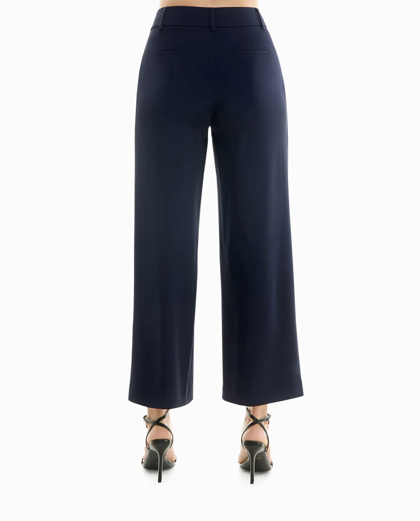 MOJAVE STRETCH PLEATED WIDE LEG PANT sold by Nicole Miller product image thumbnail 2