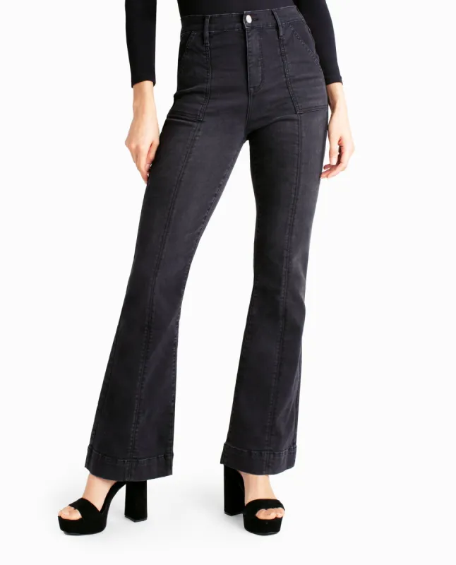 HARLEM HIGH RISE FLARE JEAN made by Nicole Miller