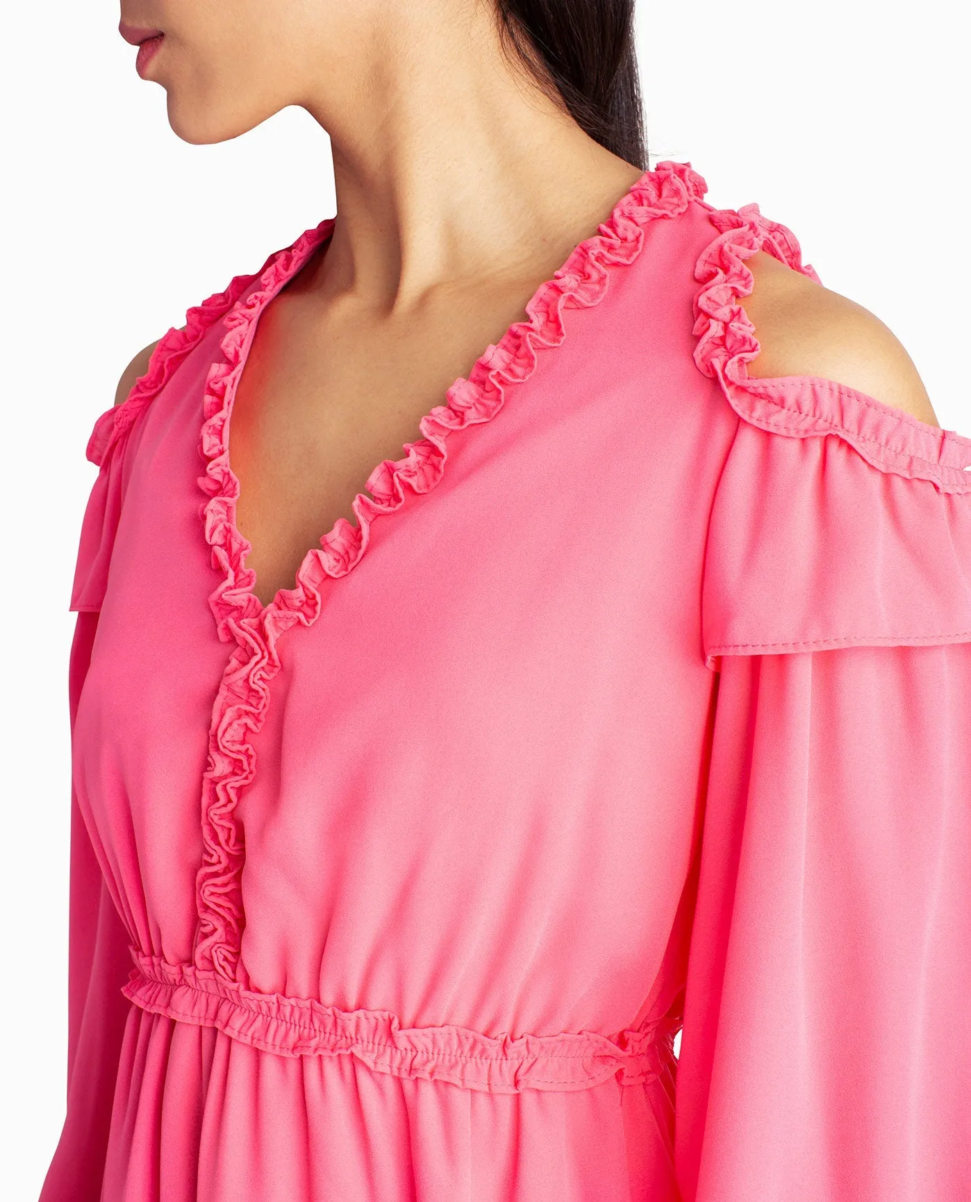 ADDISON CHIFFON A-LINE DRESS sold by Nicole Miller product image thumbnail 4