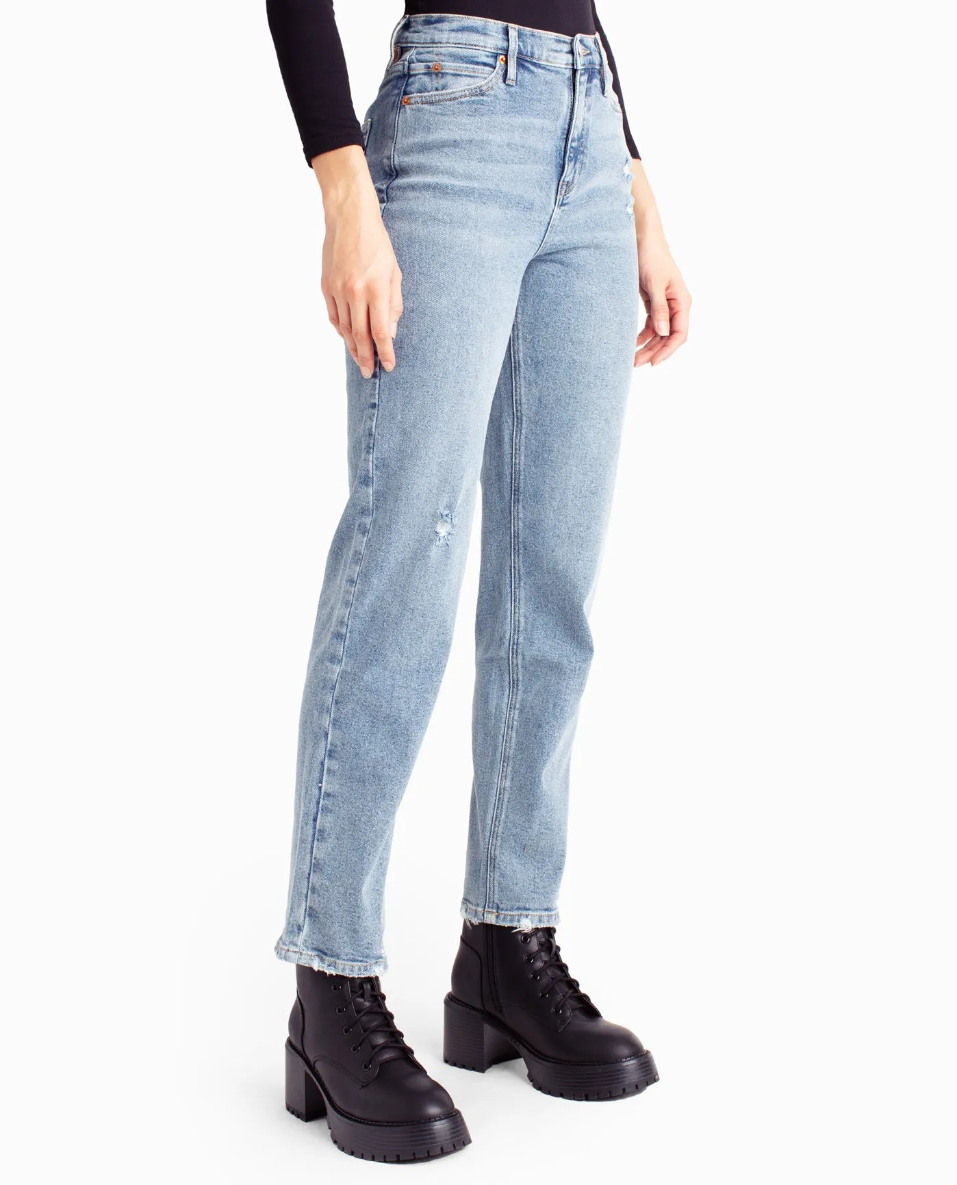 ALPHABET CITY HIGH RISE SLIM STRAIGHT JEAN sold by Nicole Miller product image thumbnail 3