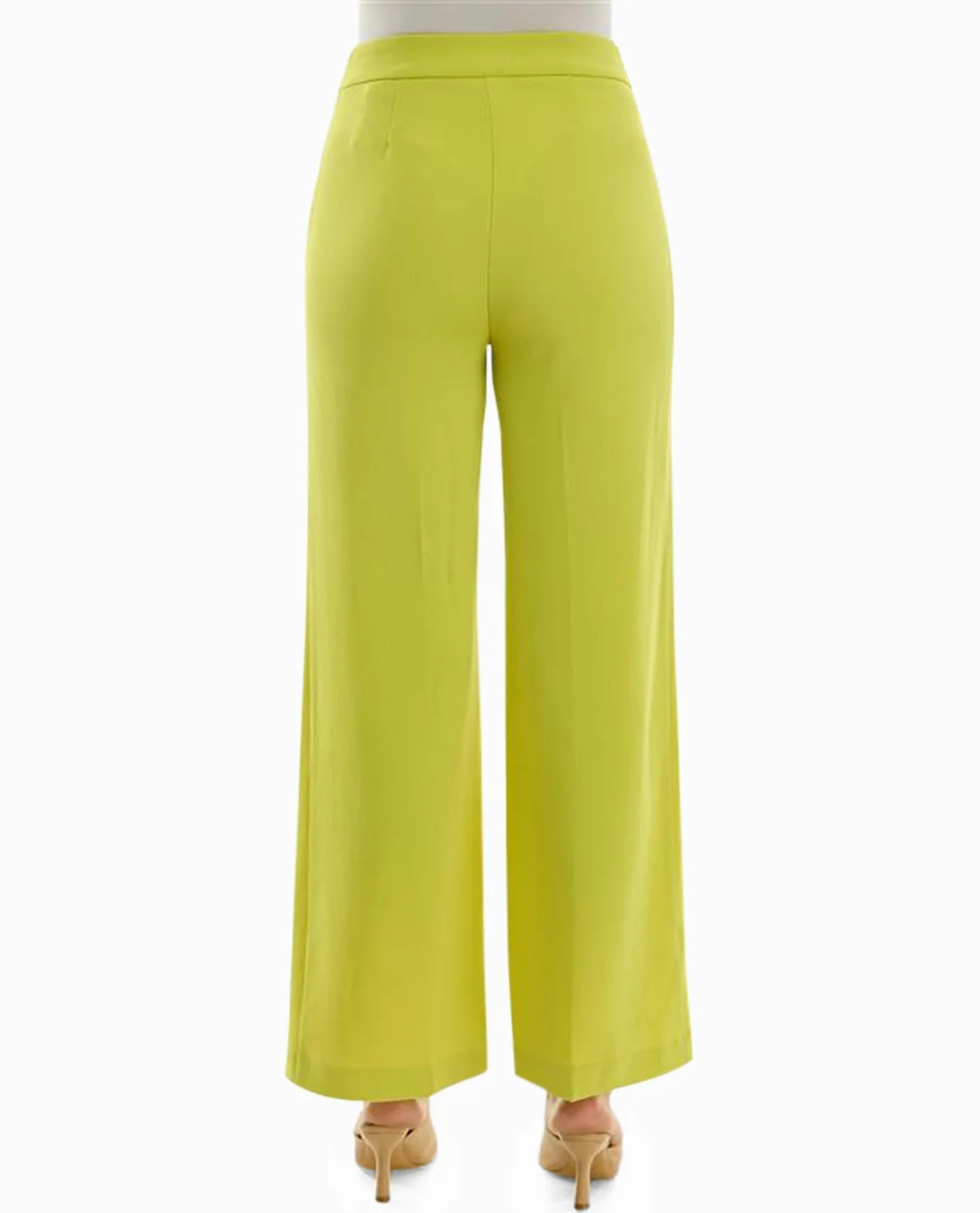 EXCLUSIVE CLAIRE STRETCH CREPE WIDE LEG PANTS sold by Nicole Miller product image thumbnail 2