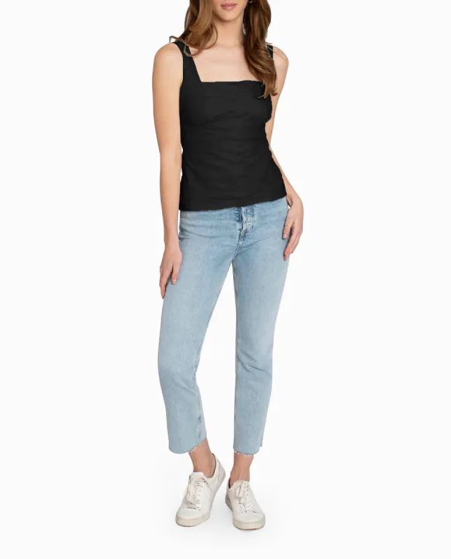 COTTON METAL SQUARE NECK CAMI sold by Nicole Miller