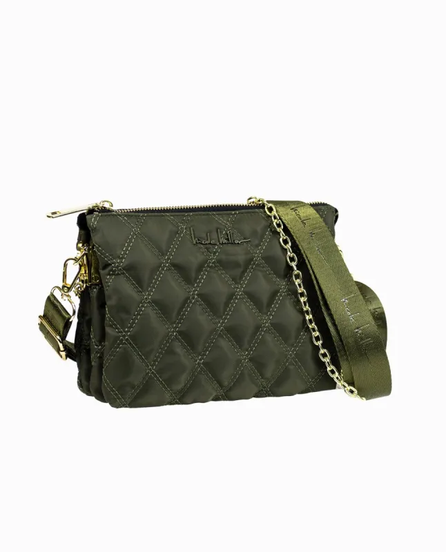 QUILTED NYLON CROSSBODY BAG sold by Nicole Miller
