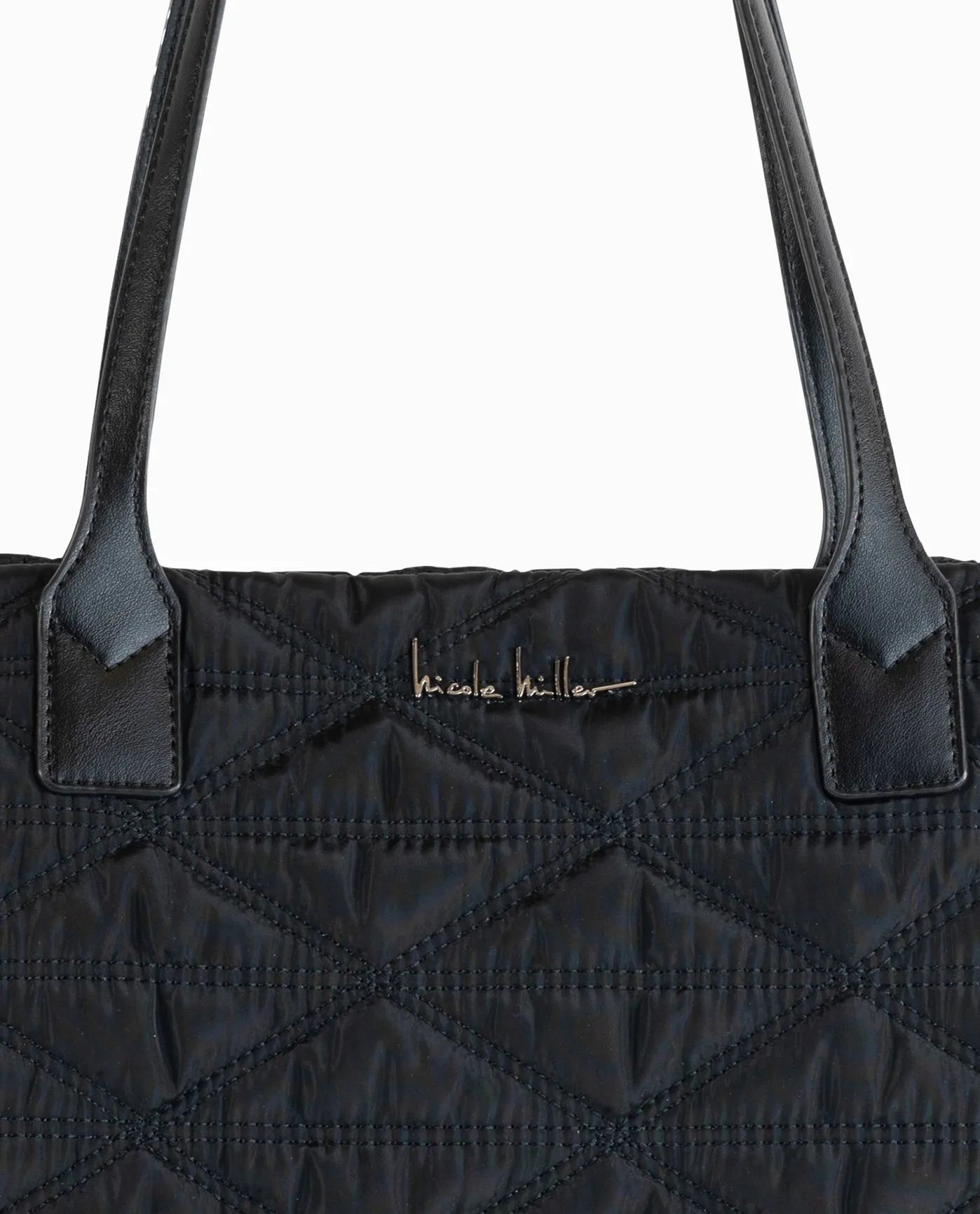 QUILTED NYLON TOTE BAG sold by Nicole Miller product image thumbnail 2