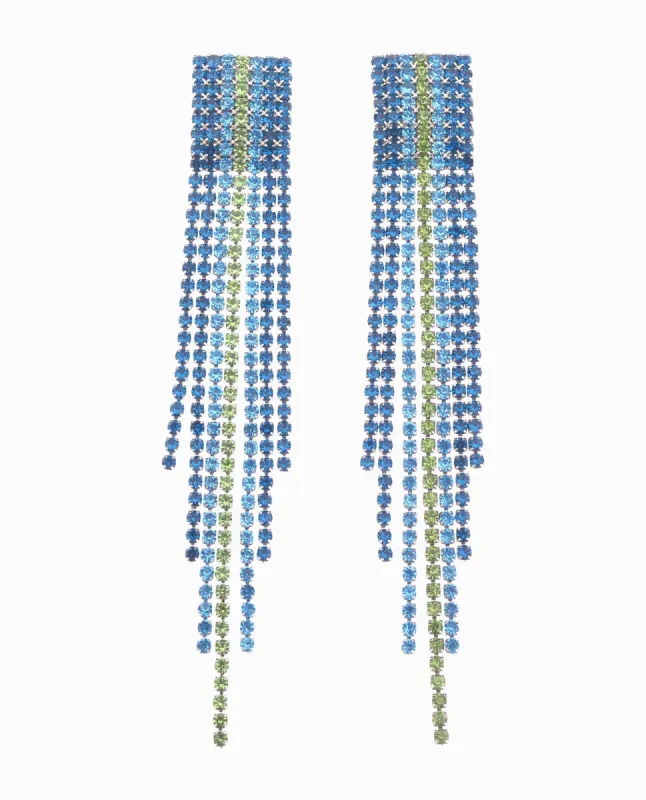 FRINGE LINEAR DROP EARRINGS sold by Nicole Miller