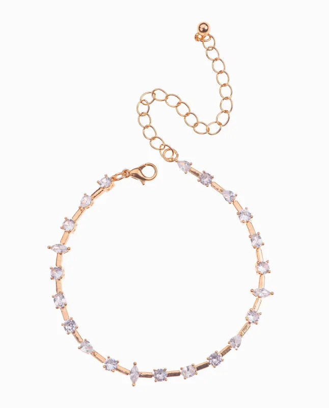 MULTI STONE ANKLET sold by Nicole Miller